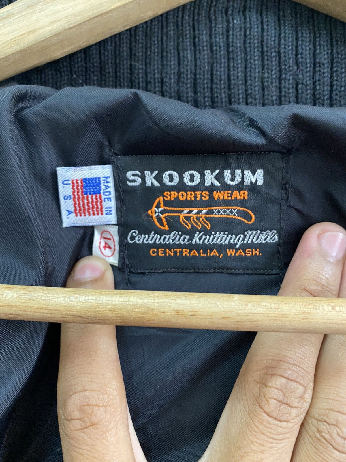 Skookum 🔥VINTAGE 80s SKOOKUM Letterman Varsity Jacket Made in USA Size US S / EU 44-46 / 1 - 7 Thumbnail