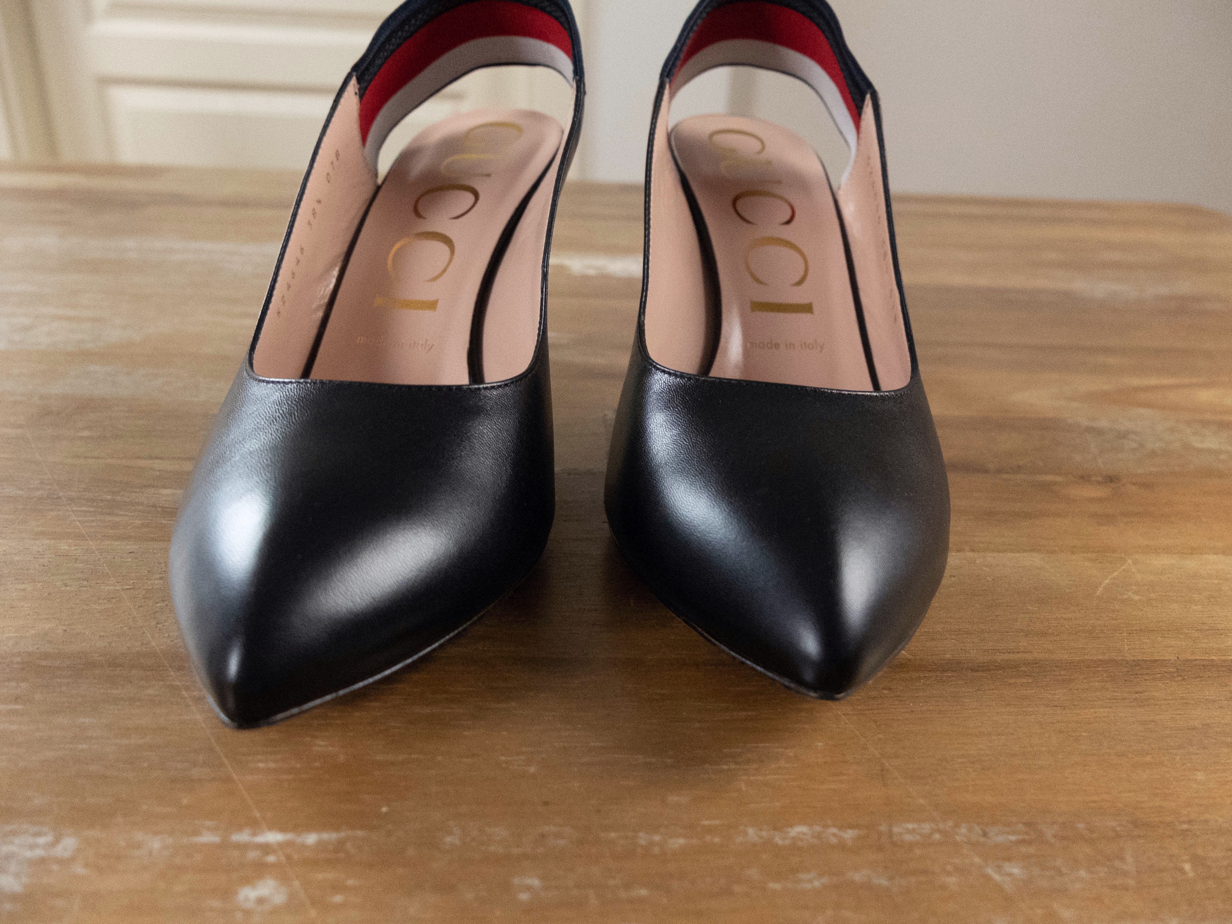 Gucci GUCCI Sylvie black leather slingback pumps sandals 8.5 38.5 Size US 8.5 / IT 38.5 - 5 Thumbnail