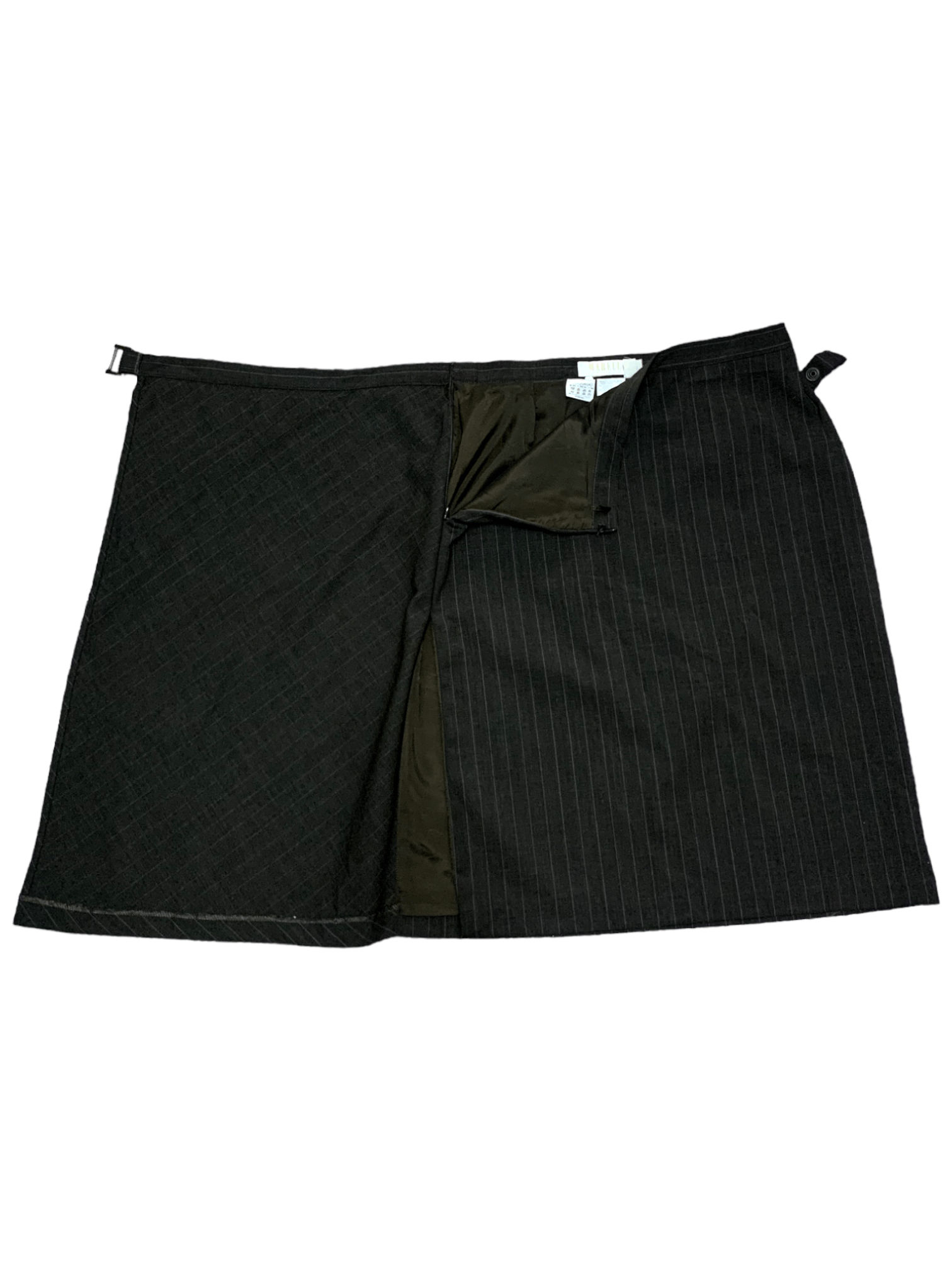 Marella Designer Marella Tricot Stripe Midi Skirt Made in Italy Size 29" - 5 Thumbnail