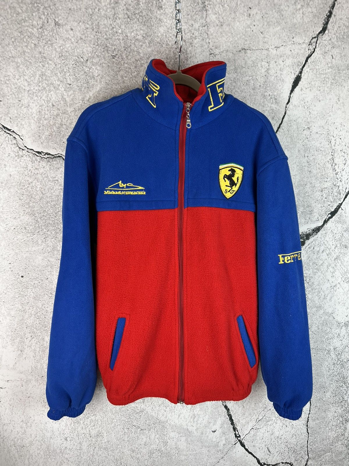 Ferrari Ferrari vintage racing moto fleece light jacket Size US M / EU 48-50 / 2 - 2 Thumbnail