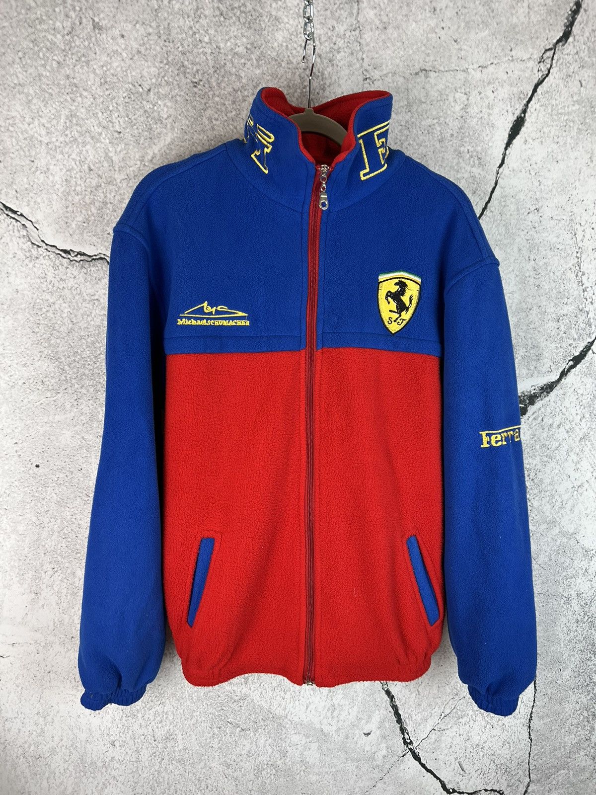 Ferrari Ferrari vintage racing moto fleece light jacket Size US M / EU 48-50 / 2 - 1 Thumbnail