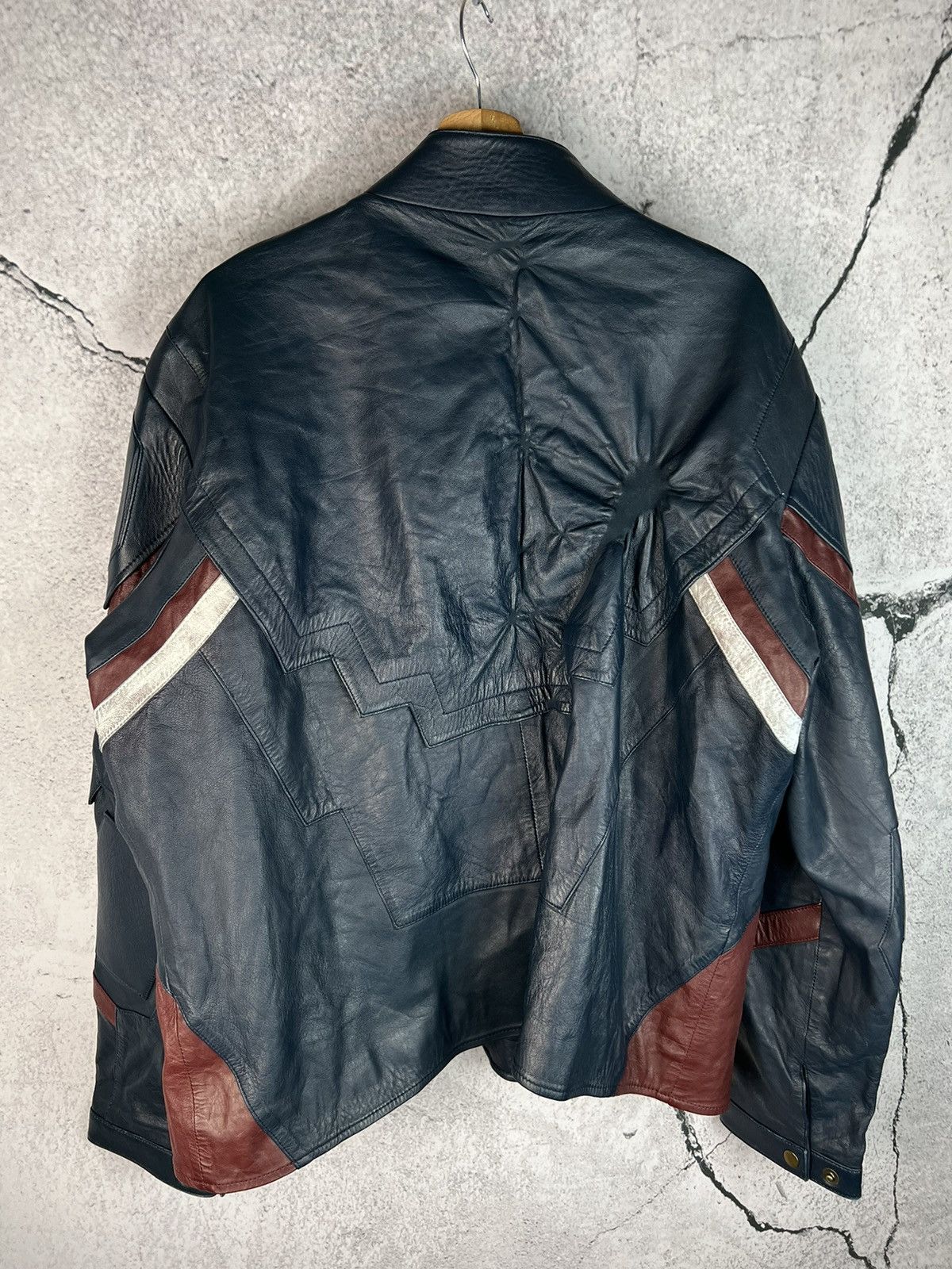 Vintage Vintage eco leather jacket like Captain America Size US XXL / EU 58 / 5 - 2 Thumbnail