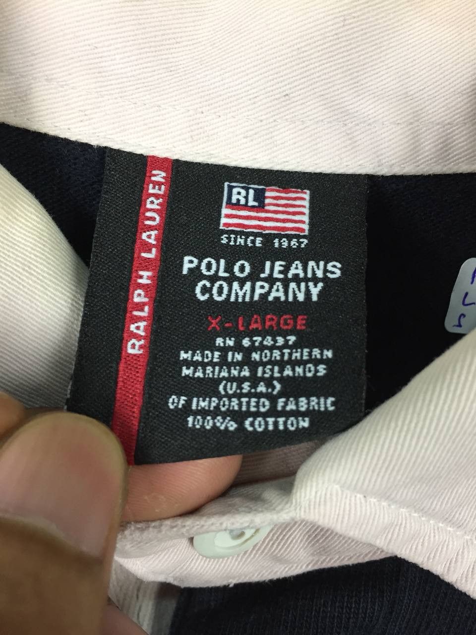 Polo Ralph Lauren Polo Jeans Co Ralph Lauren Spell Out Oversized Polo Rugby Size US XL / EU 56 / 4 - 6 Thumbnail