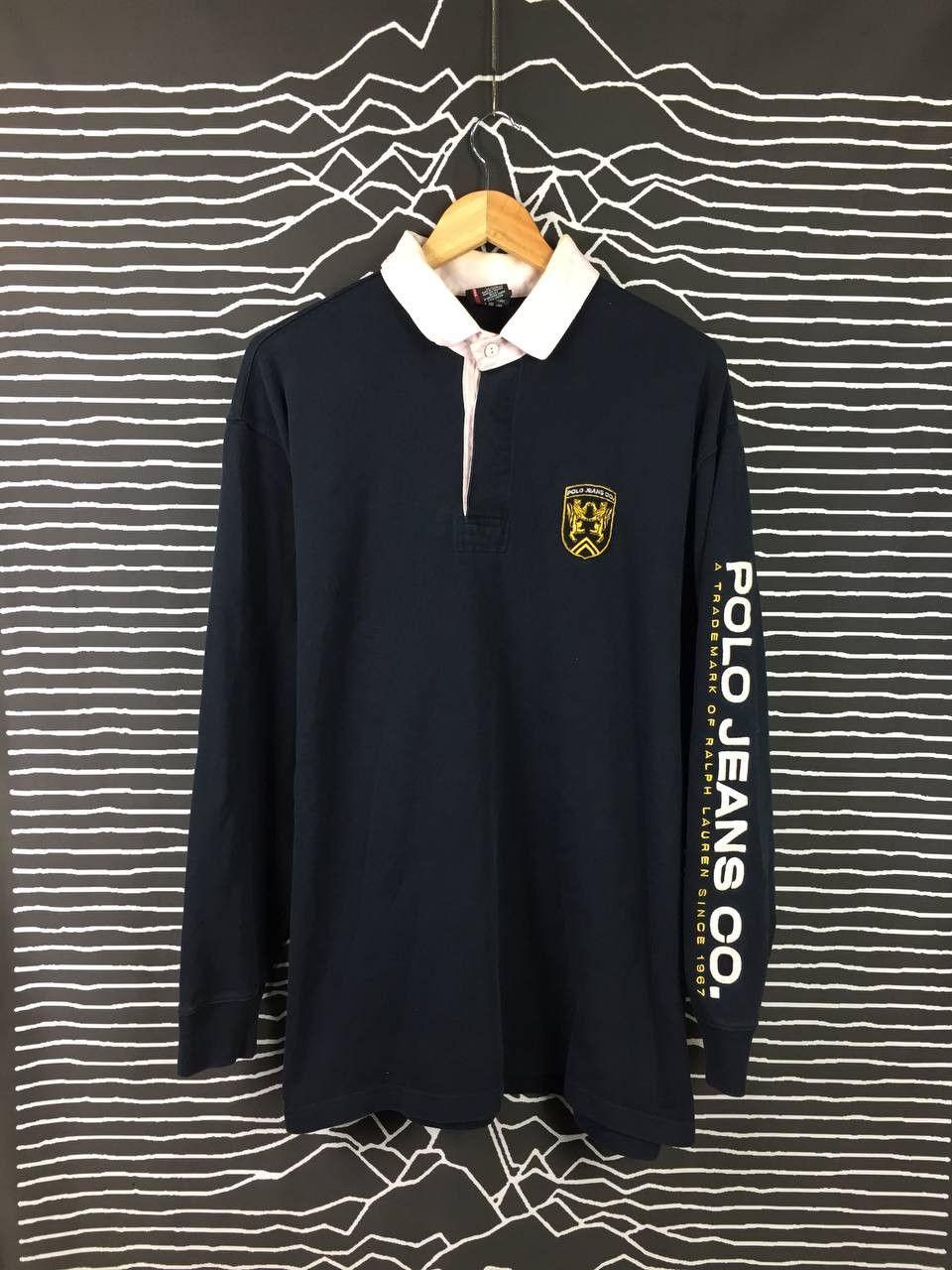 Vintage 90s Polo Ralph Lauren Striped Rugby Longsleeve Shirt