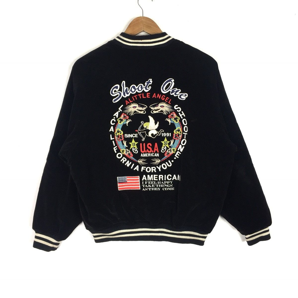 Japanese Brand Sukajan Souvenir Japan Velvet Jacket Japan Embroidery Size US M / EU 48-50 / 2 - 7 Thumbnail