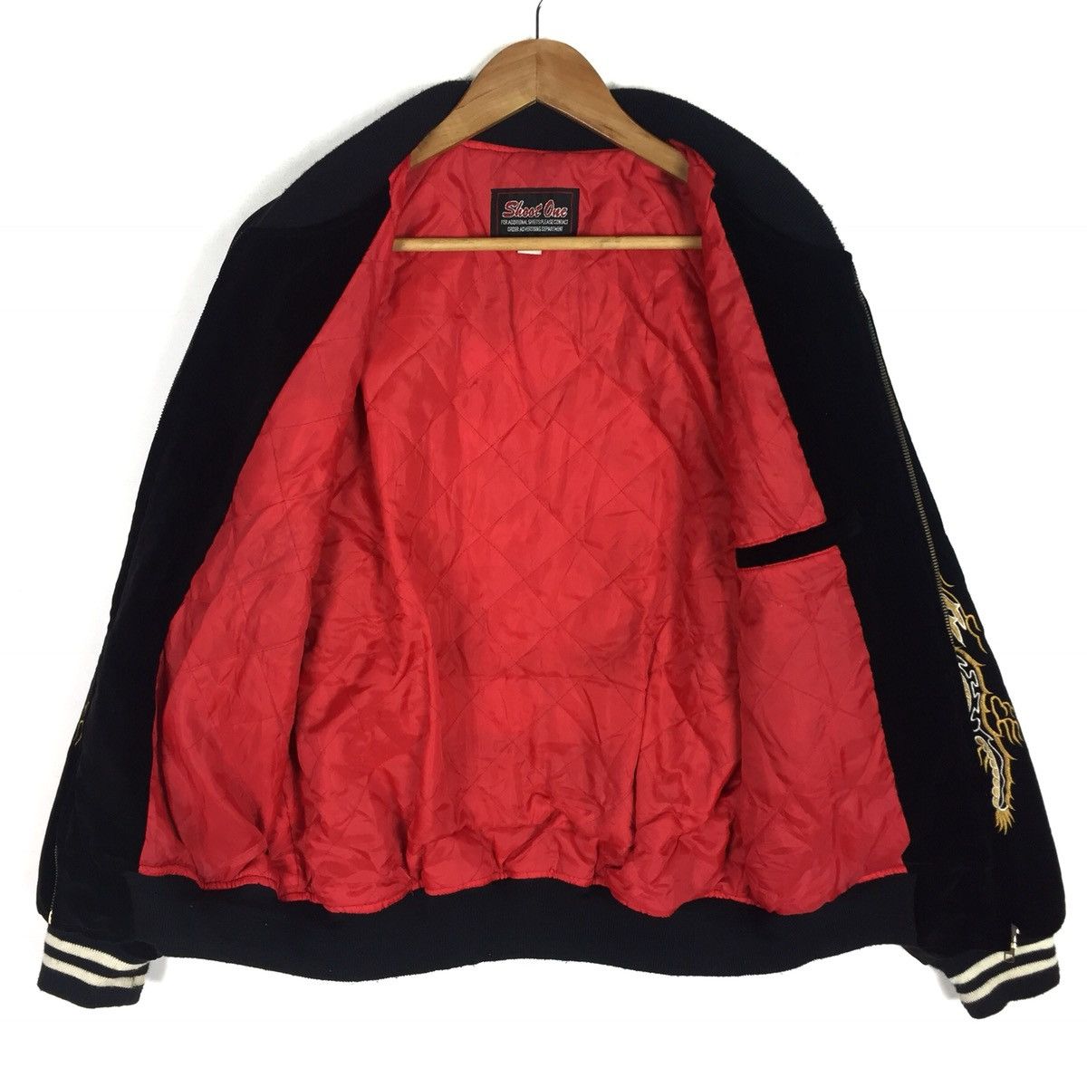 Japanese Brand Sukajan Souvenir Japan Velvet Jacket Japan Embroidery Size US M / EU 48-50 / 2 - 6 Thumbnail