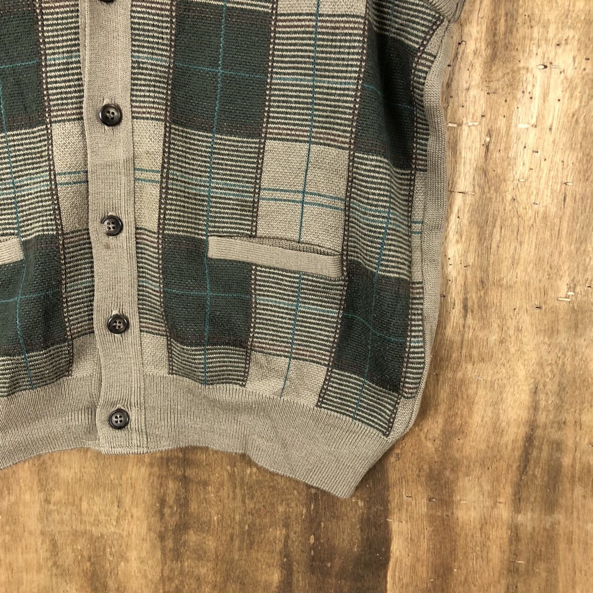 Lindbergh Lindbengh Vest Brown Knitwear vintage #6338 Size US M / EU 48-50 / 2 - 5 Thumbnail