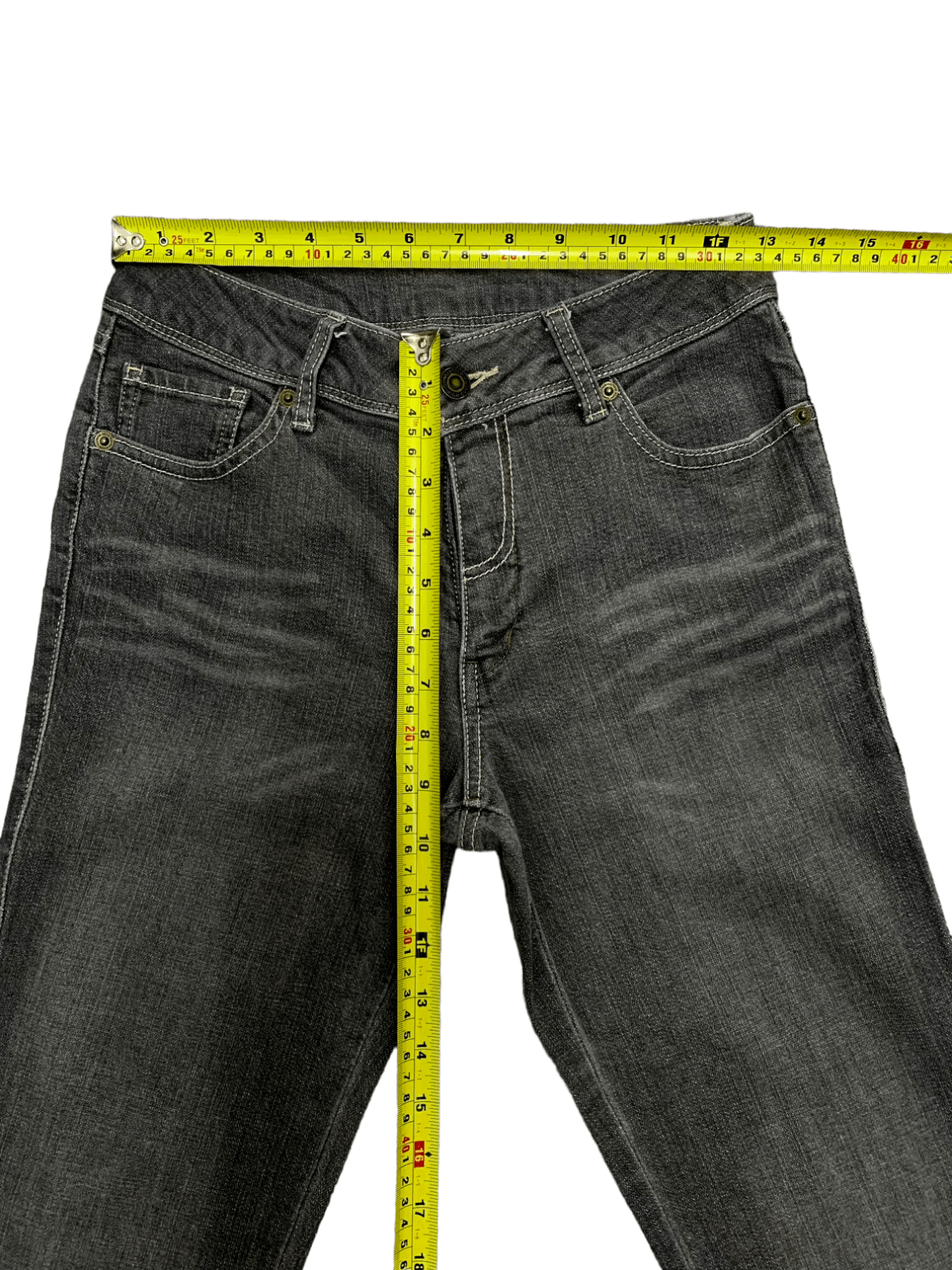 Japanese Brand Vintage Japanese Brand Faded Wash Flare Jeans 26x29 Size US 26 / EU 42 - 8 Thumbnail