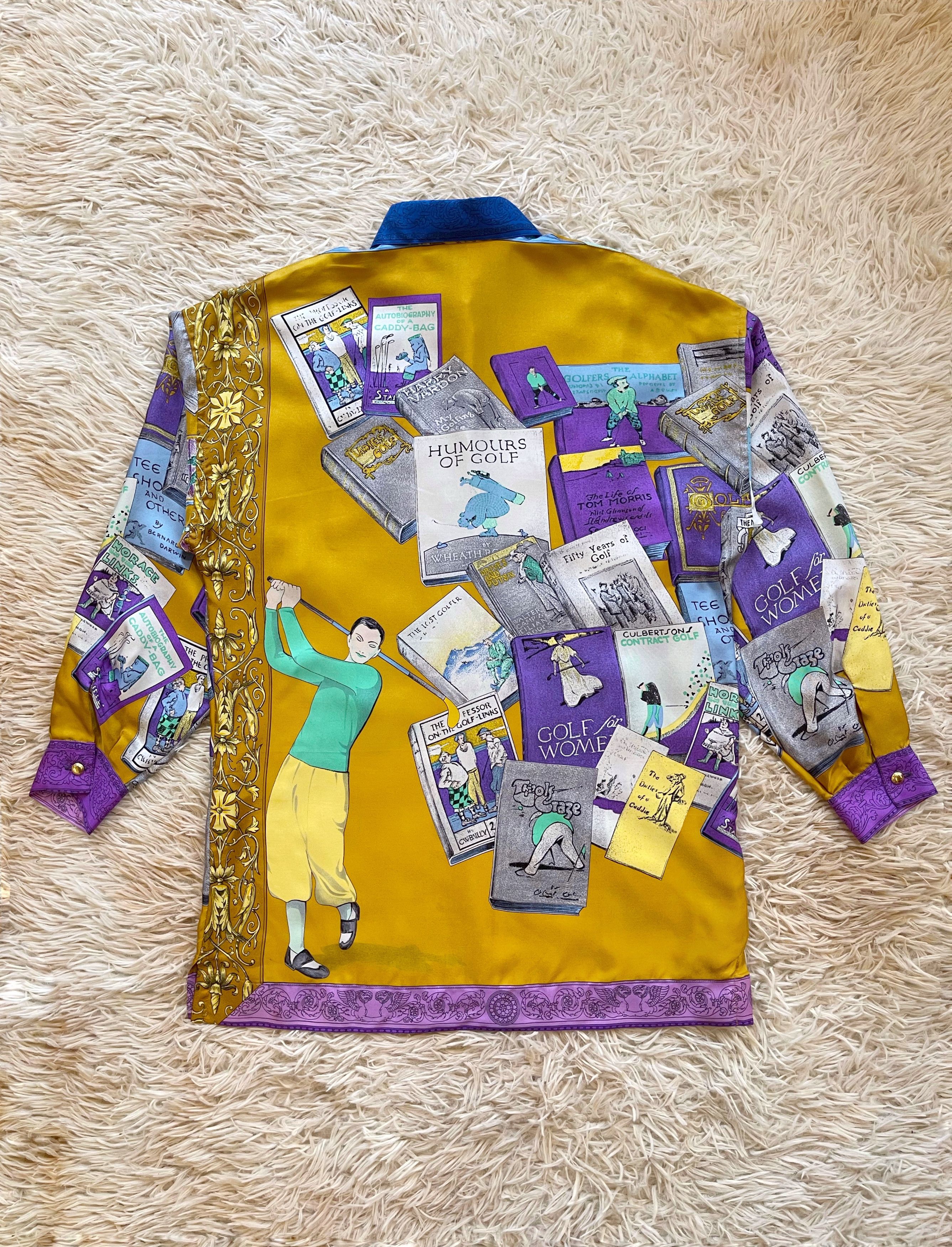 Versace Versace Sport 1990's Polo Silk Shirt Size US S / EU 44-46 / 1 - 5 Thumbnail