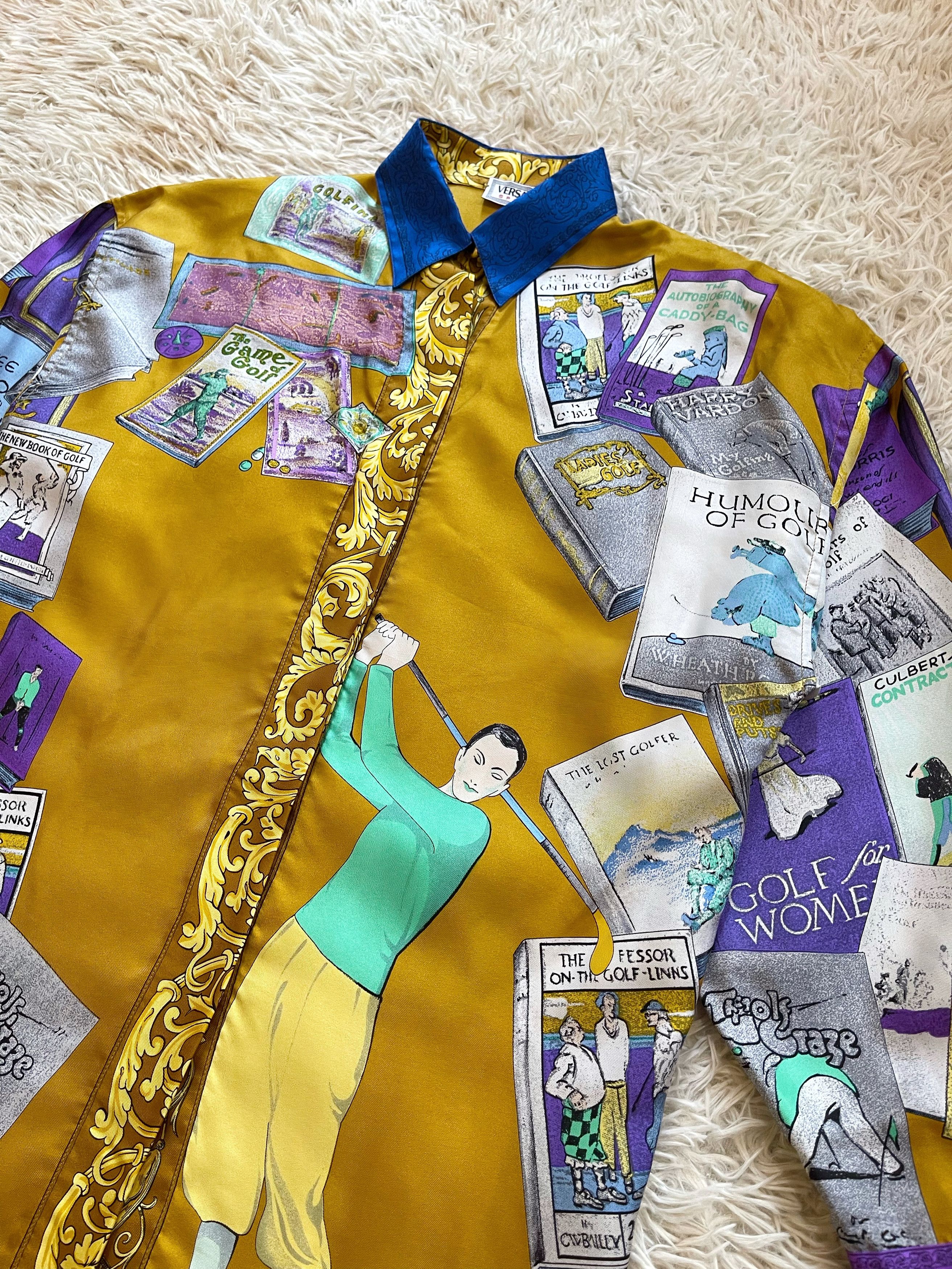 Versace Versace Sport 1990's Polo Silk Shirt Size US S / EU 44-46 / 1 - 6 Thumbnail