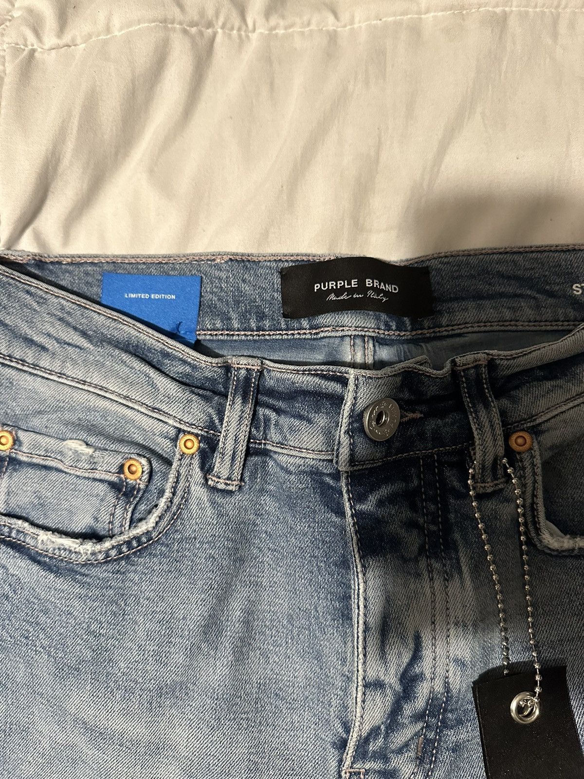 Purple Brand Purple Brand Light Faded Indigo Size US 30 / EU 46 - 2 Thumbnail