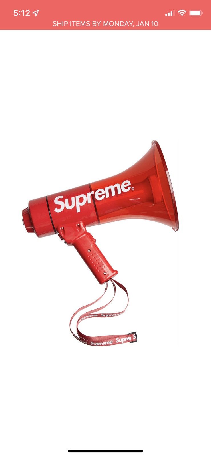 Supreme 2024 Megaphone