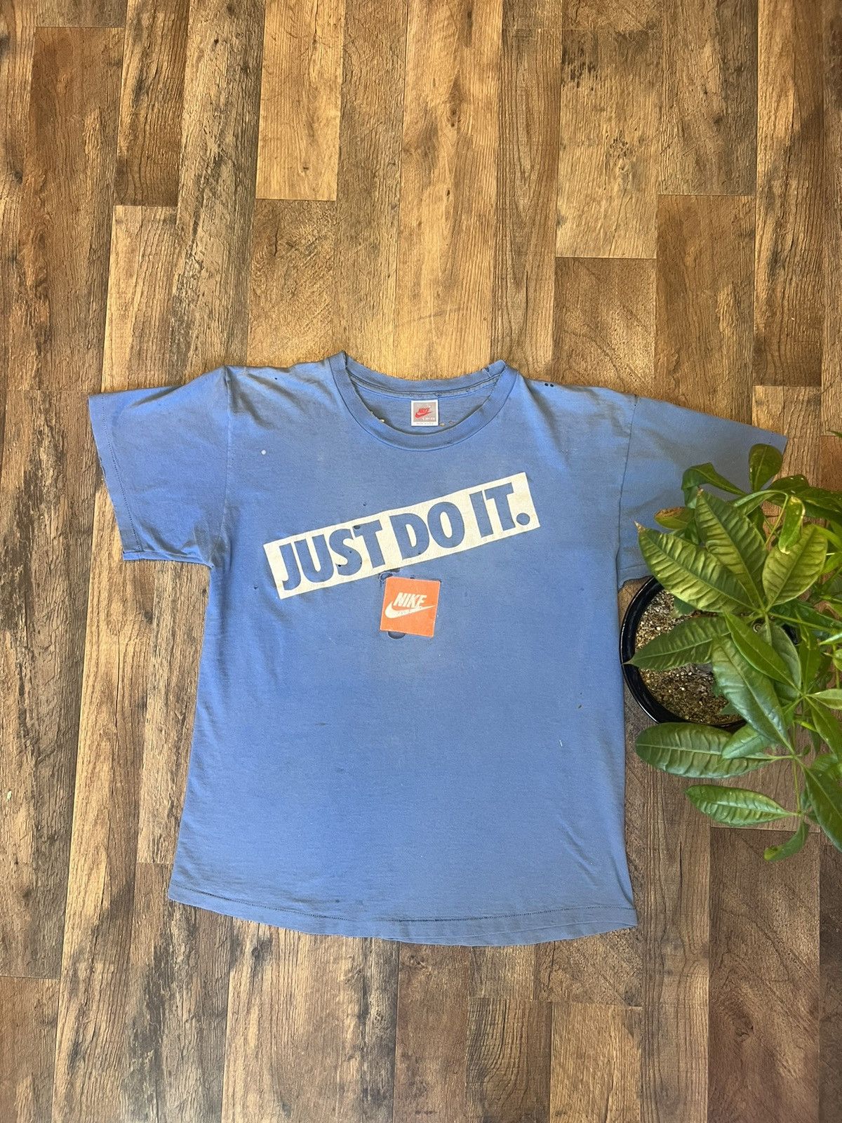 Nike Vintage 90s Faded Thrashed Nike Just Do it Iconic Logo | Grailed