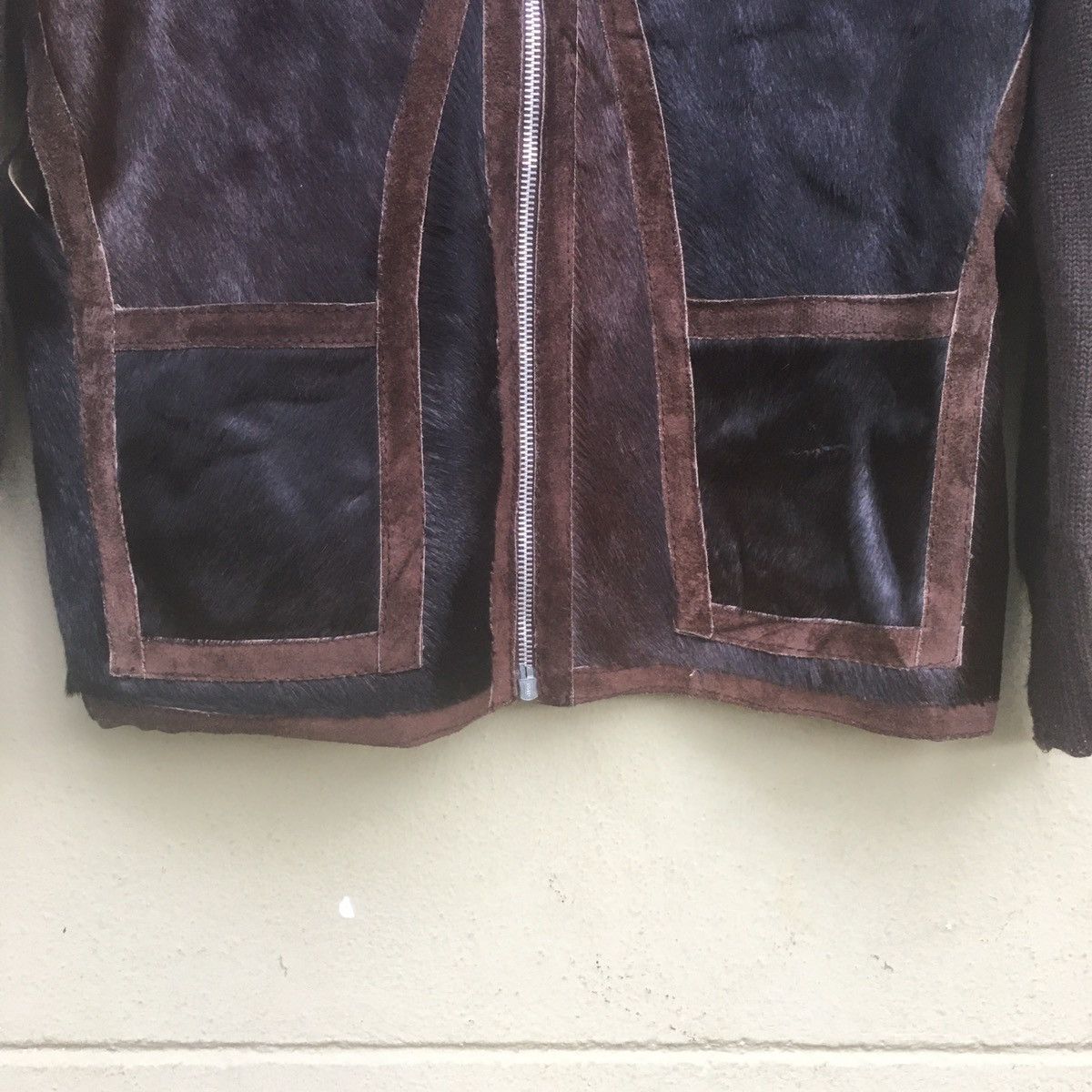 Vintage Italian Leather&Wool Zipper Jacket Size US M / EU 48-50 / 2 - 5 Thumbnail