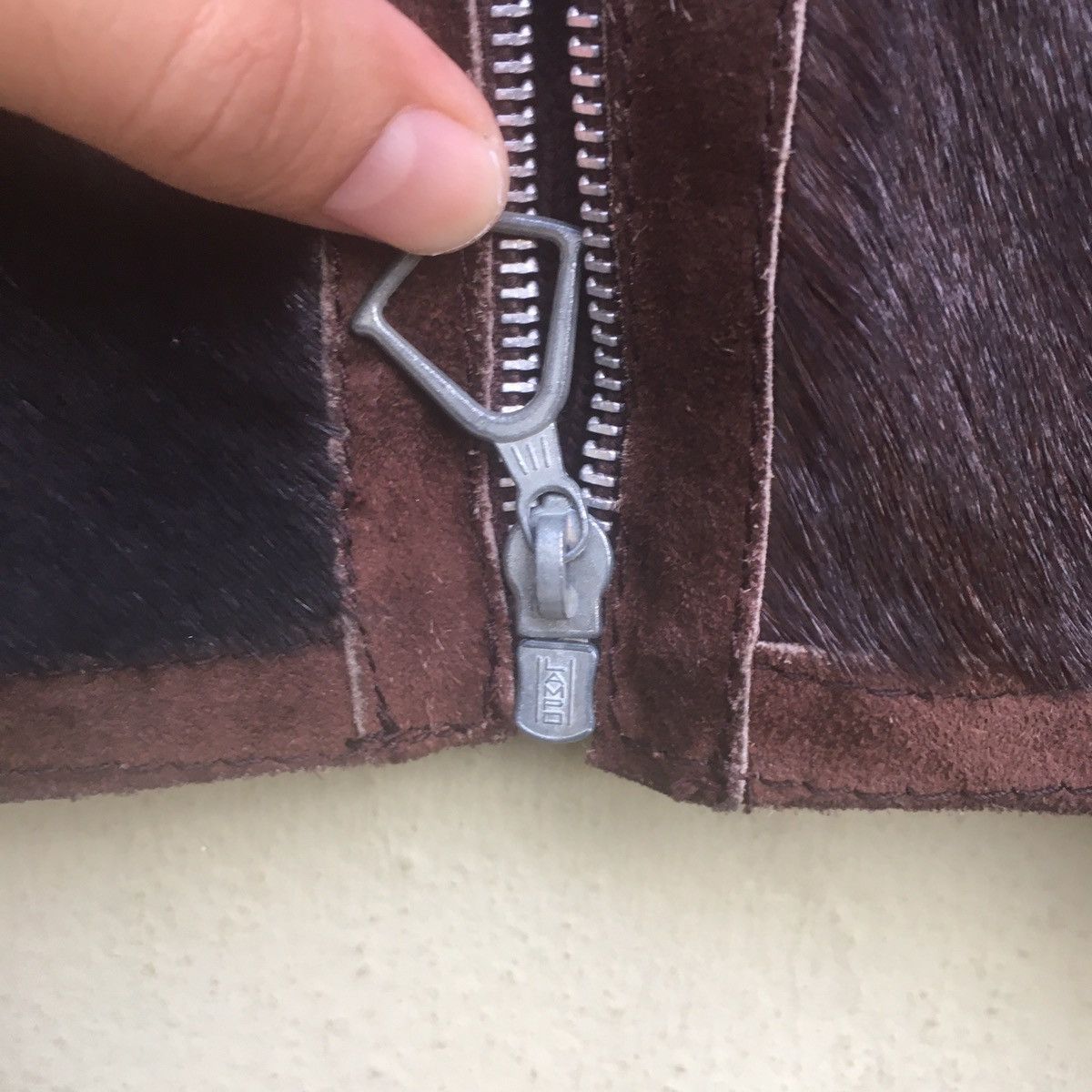 Vintage Italian Leather&Wool Zipper Jacket Size US M / EU 48-50 / 2 - 7 Thumbnail