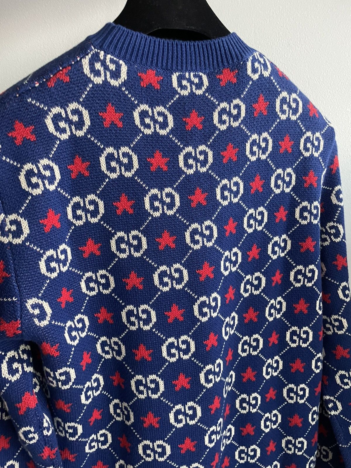Gucci $2,500 Value NEW Rare Runway Brand NEW GG Logo Star Sweater Size US L / EU 52-54 / 3 - 20 Thumbnail