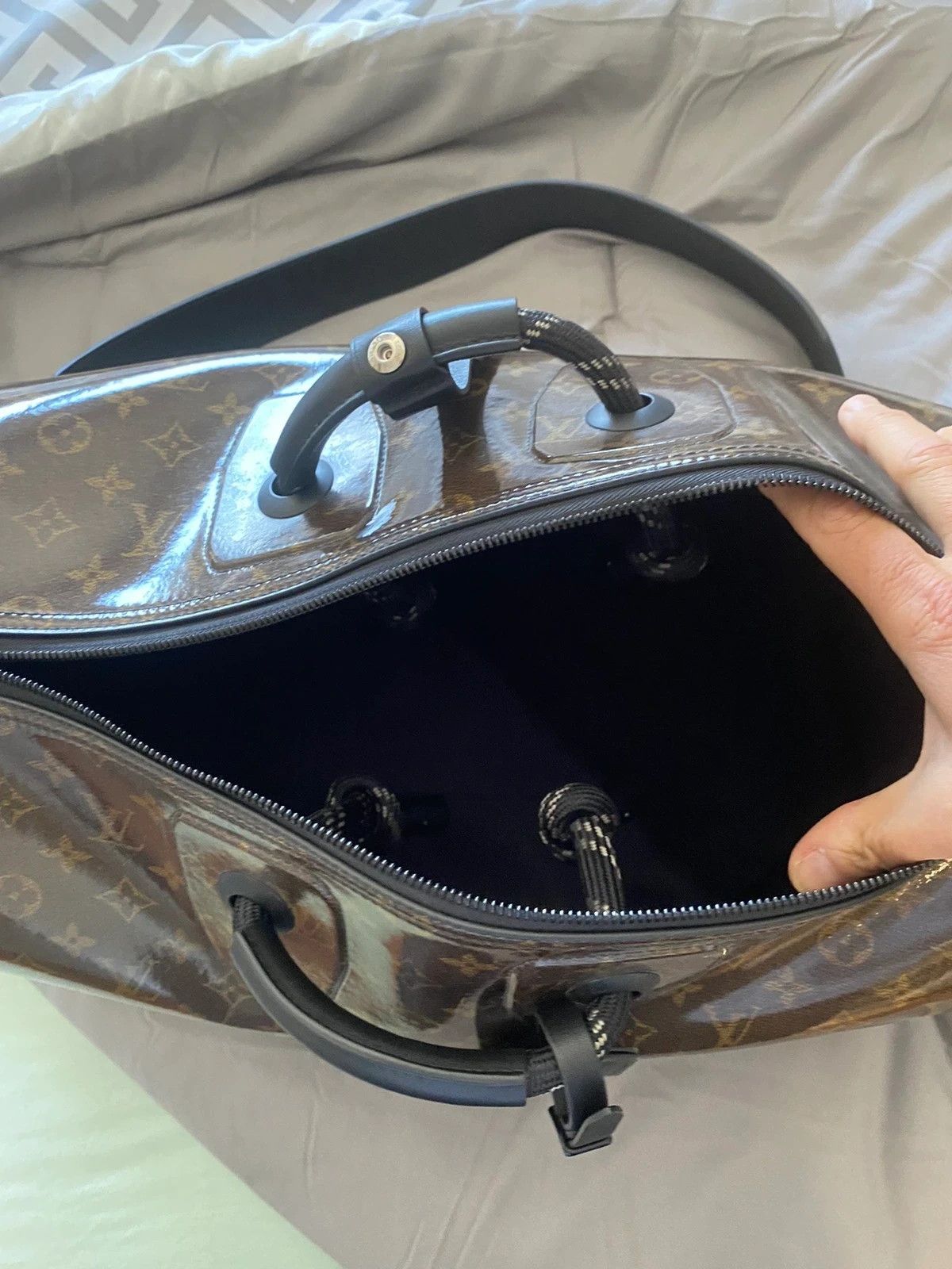 Kim Jones × Louis Vuitton glazed monogram keepall Bag in Brown Color Size ONE SIZE - 8 Thumbnail