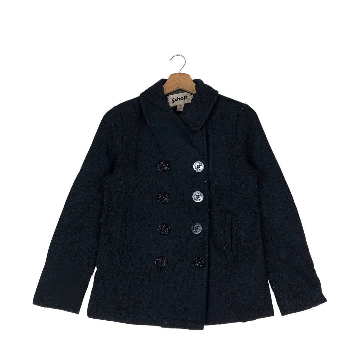 Schott VINTAGE SCHOTT JACKET BUTTON WOOL Size US S / EU 44-46 / 1 - 1 Thumbnail
