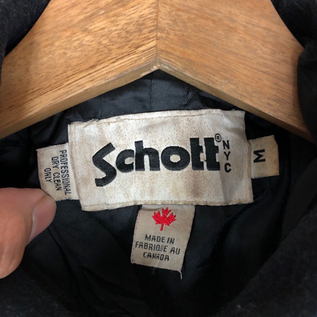 Schott VINTAGE SCHOTT JACKET BUTTON WOOL Size US S / EU 44-46 / 1 - 4 Thumbnail