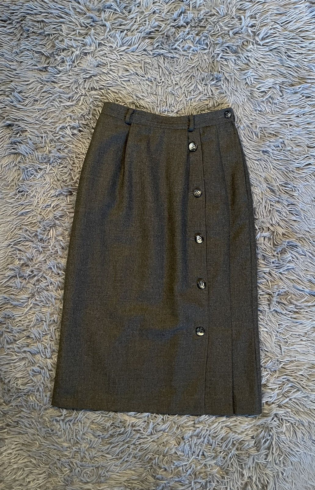 Valentino × Vintage Valentino studio 80s vintage wool skirt Size 27" / US 4 / IT 40 - 1 Thumbnail