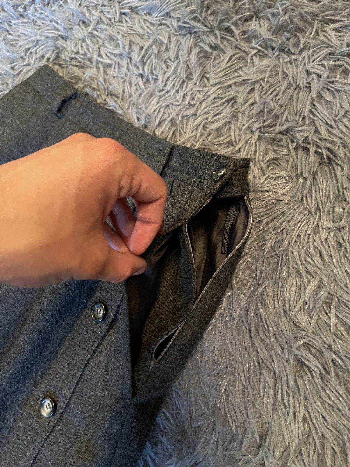 Valentino × Vintage Valentino studio 80s vintage wool skirt Size 27" / US 4 / IT 40 - 7 Thumbnail