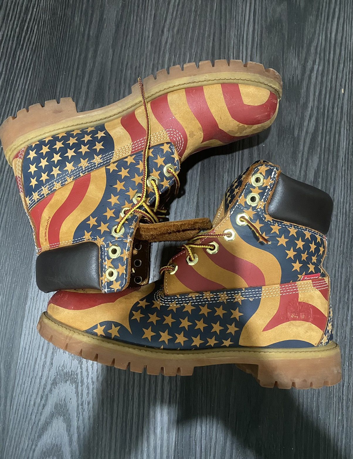 Supreme × Timberland × Vintage SUPREME AMERICAN FLAG TIMBERLAND