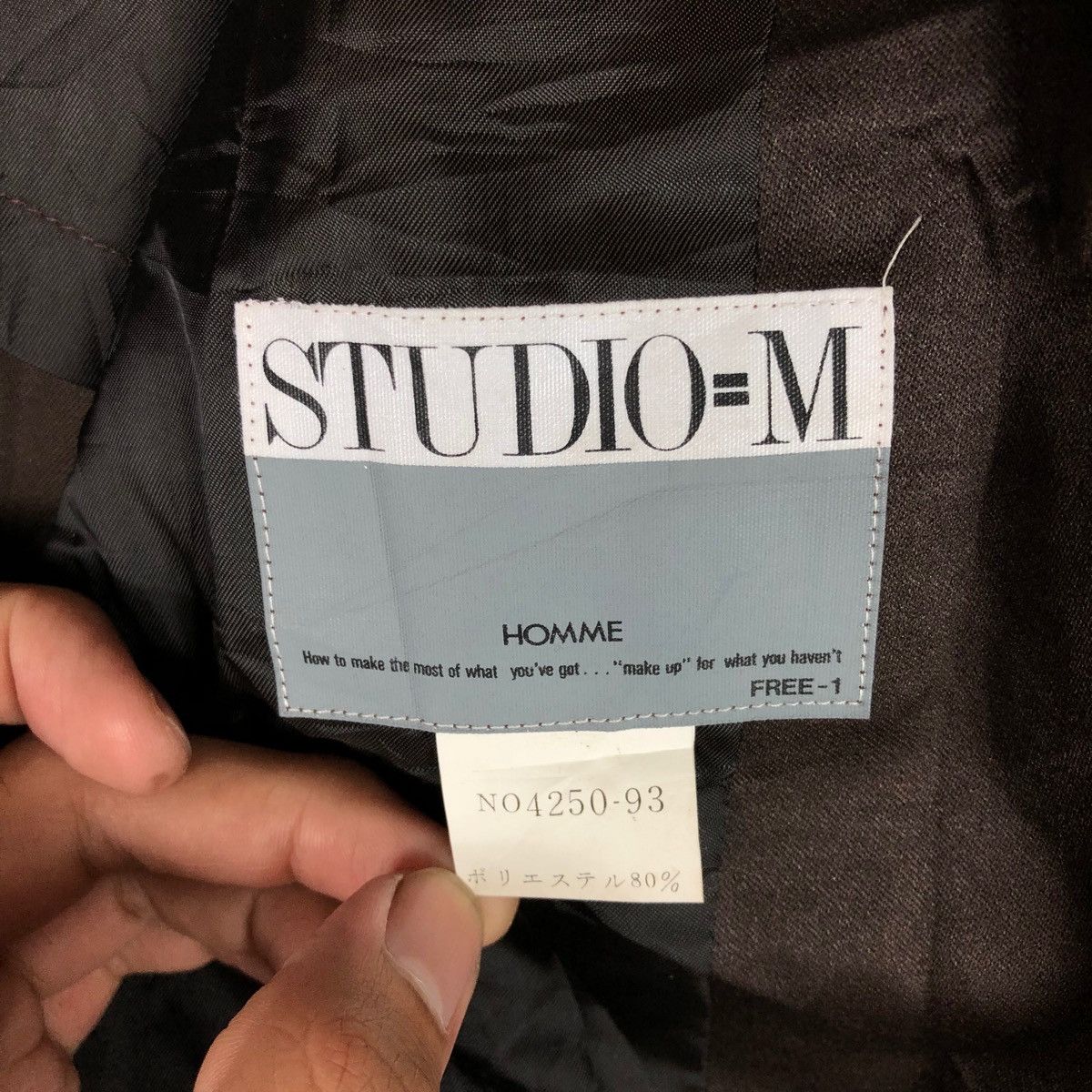 Vintage STUDIO-M HOMME JACKET Size S / US 4 / IT 40 - 4 Thumbnail