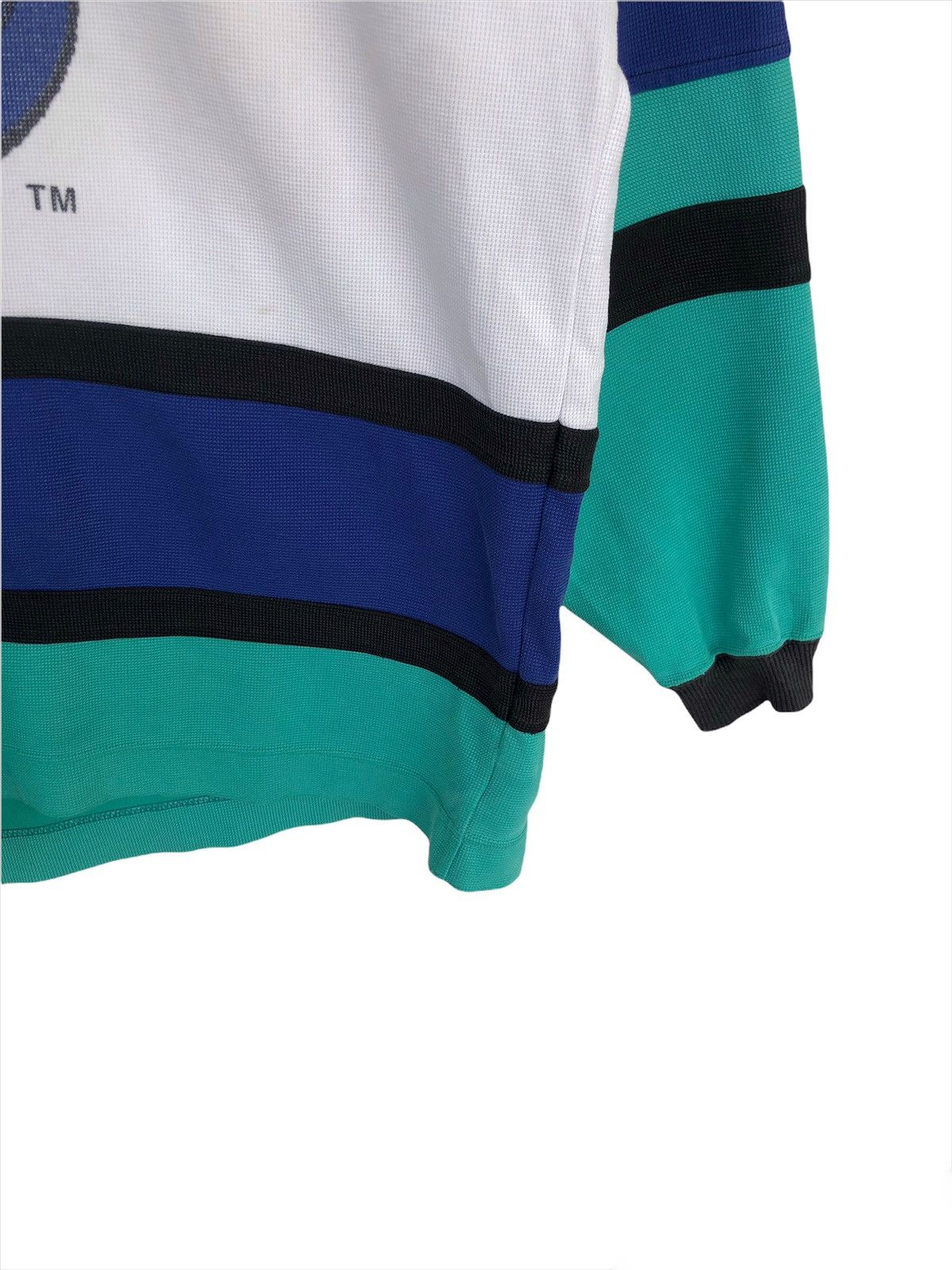 Ellesse 1980s Ellesse 🇮🇹 Tennis Mascot Color Block Hoodie Sweater Size US XL / EU 56 / 4 - 6 Thumbnail