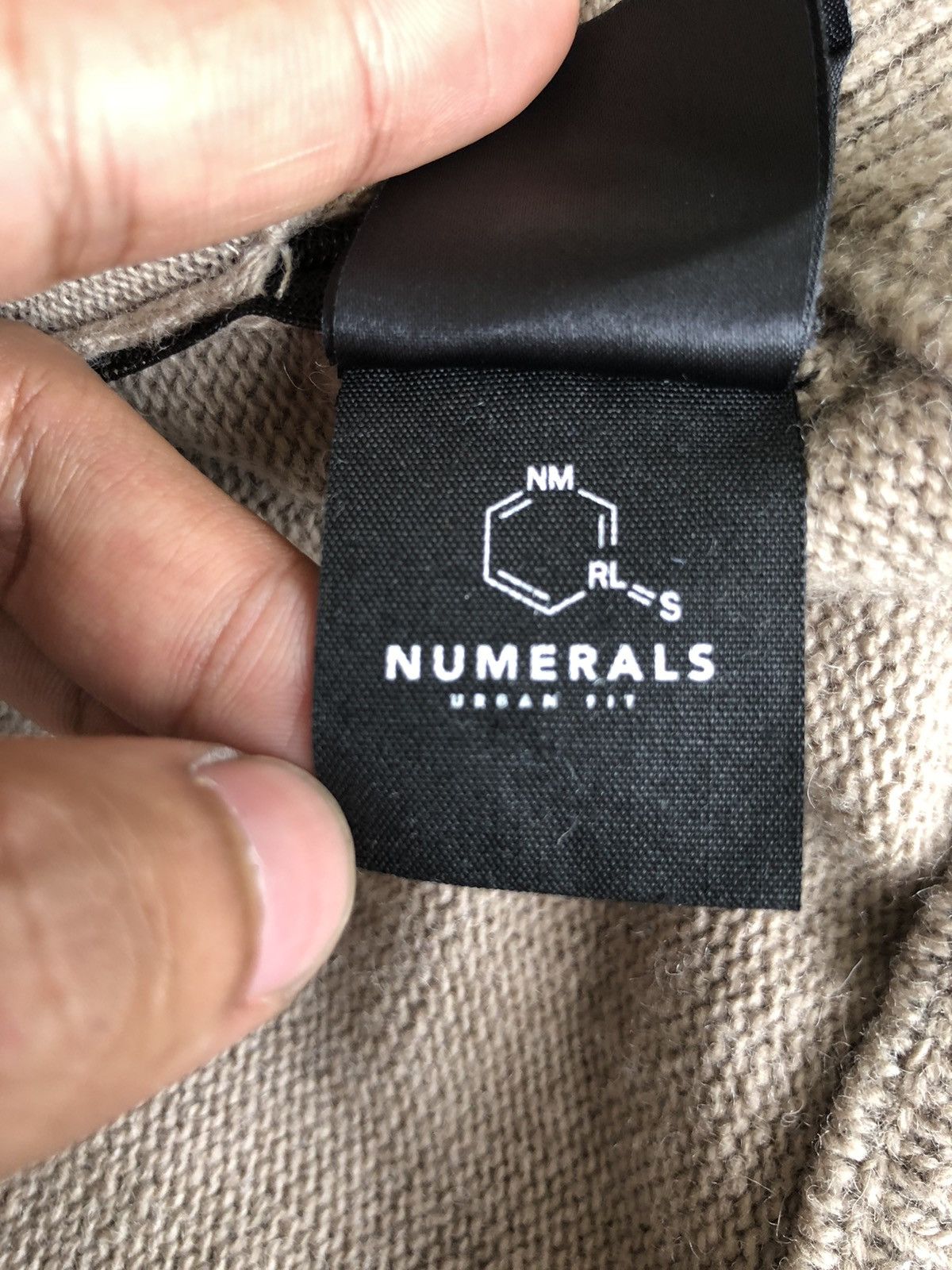 Japanese Brand Numerals 🇯🇵 "3" Back Print Logo O/S Zipper Sweater Size US L / EU 52-54 / 3 - 9 Thumbnail