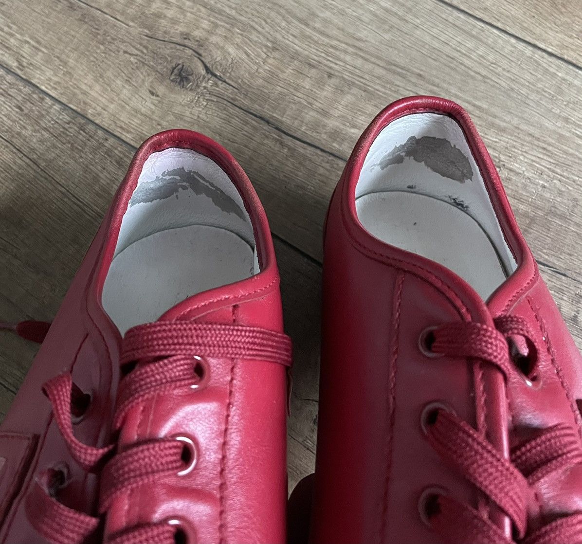 Dolce & Gabbana Dolce&Gabbana Sport Low Top Red leather Sneakers Shoes Size US 10 / EU 43 - 9 Thumbnail