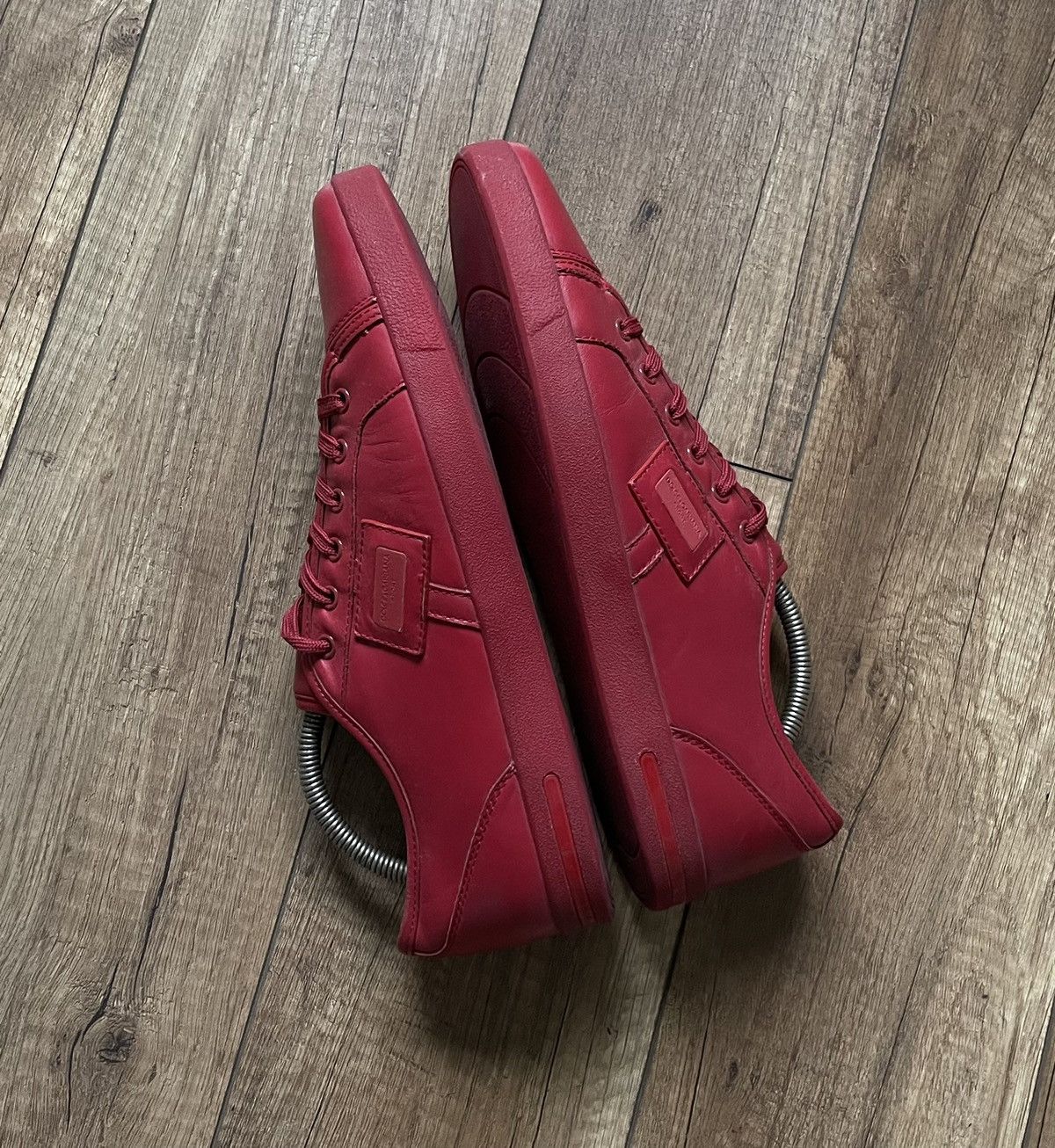 Dolce & Gabbana Dolce&Gabbana Sport Low Top Red leather Sneakers Shoes Size US 10 / EU 43 - 2 Thumbnail