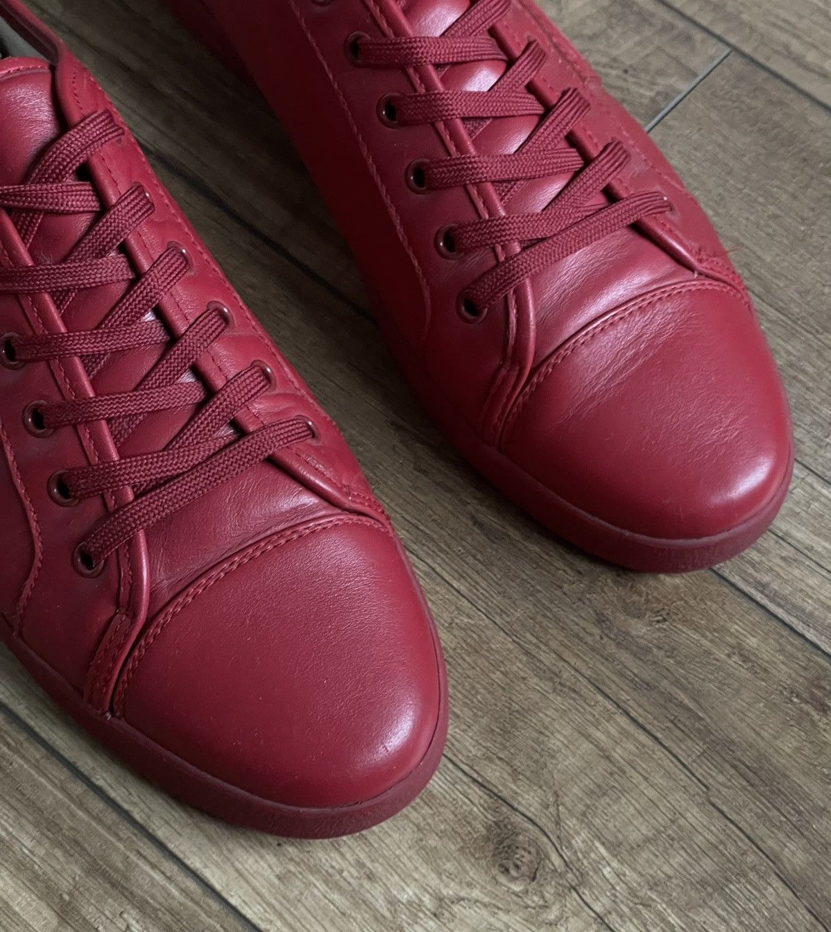 Dolce & Gabbana Dolce&Gabbana Sport Low Top Red leather Sneakers Shoes Size US 10 / EU 43 - 4 Thumbnail