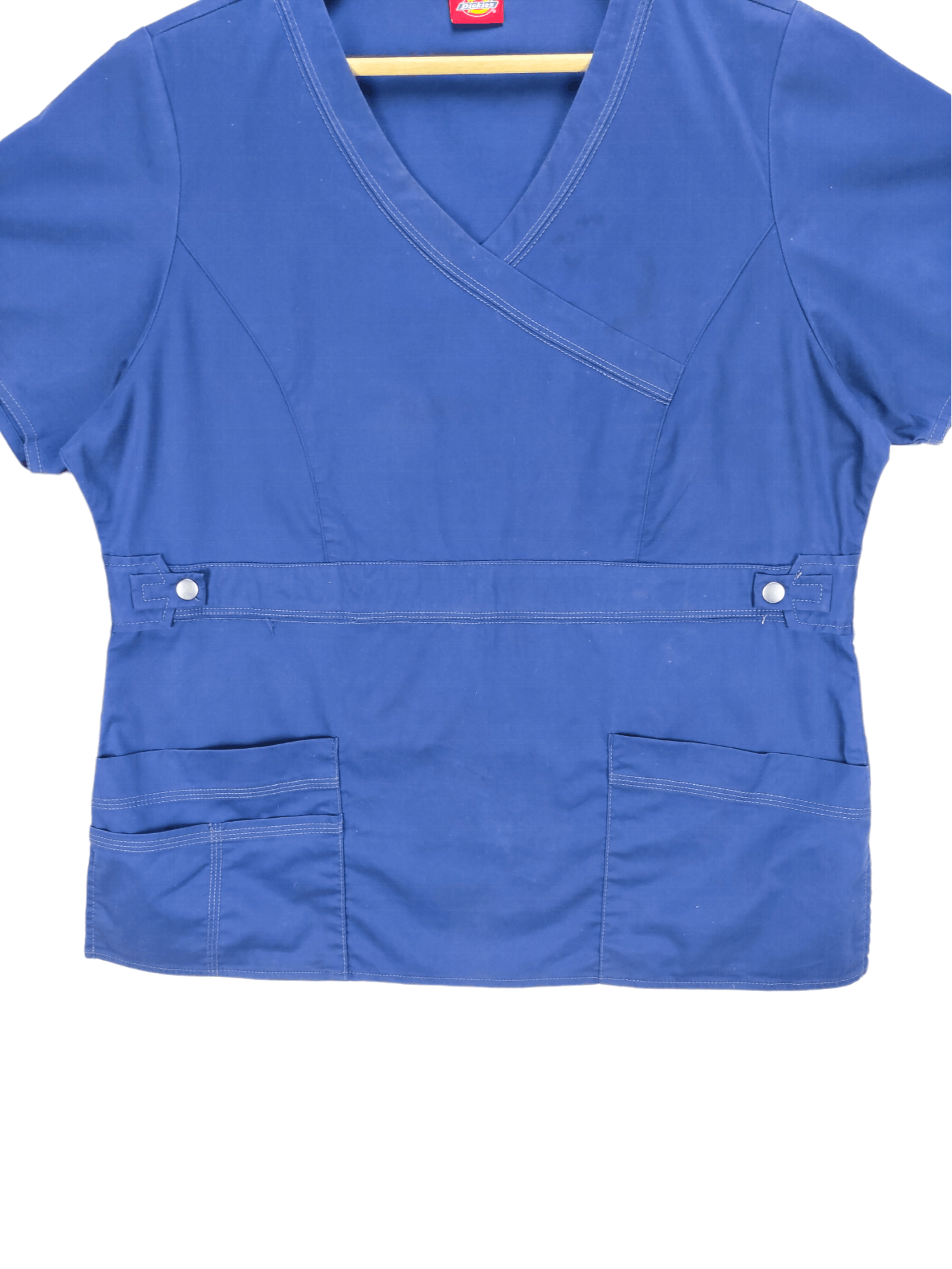 Steals🔥Dickies Blue Scrub Top Two Pocket
