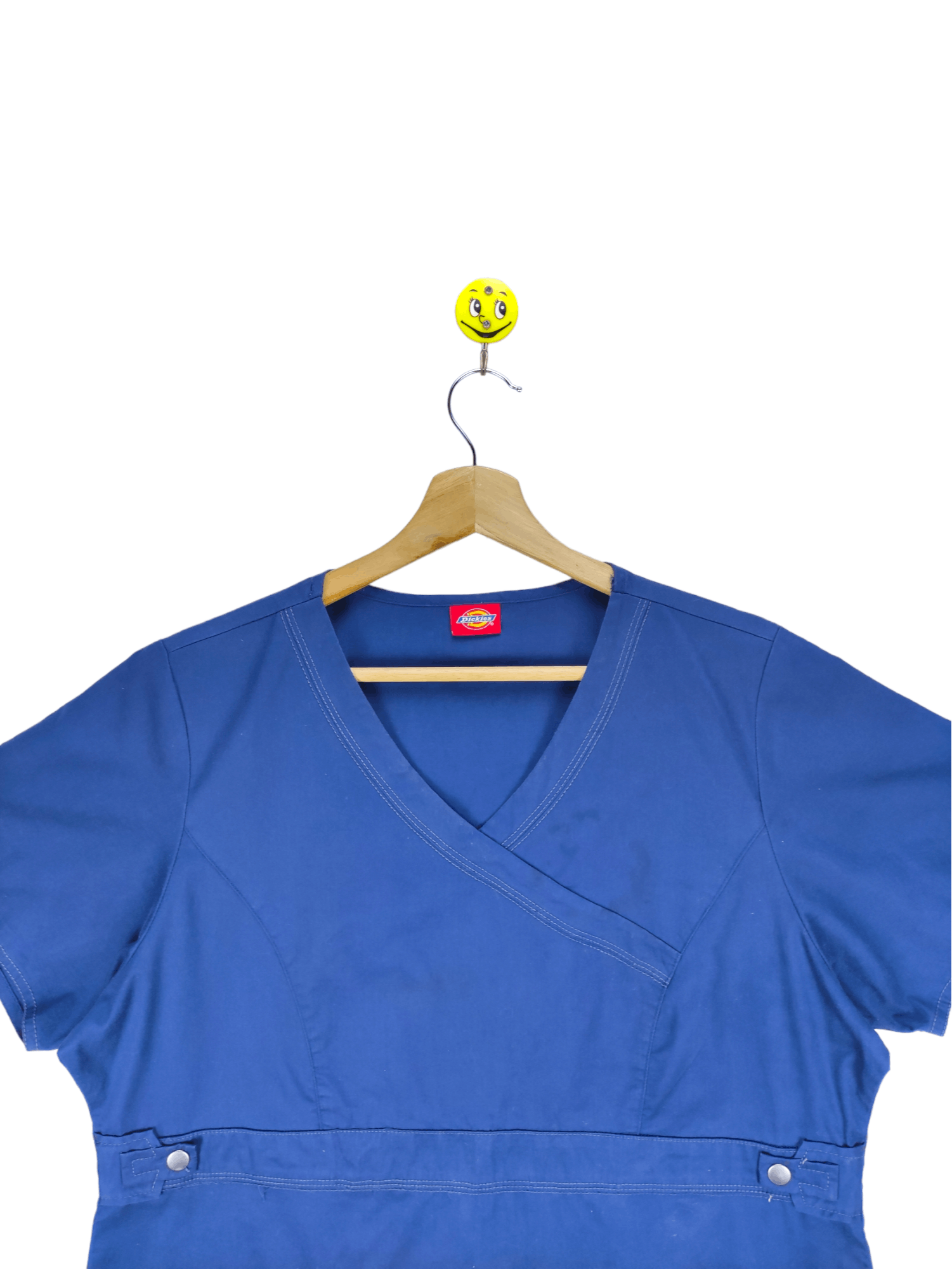 Steals🔥Dickies Blue Scrub Top Two Pocket