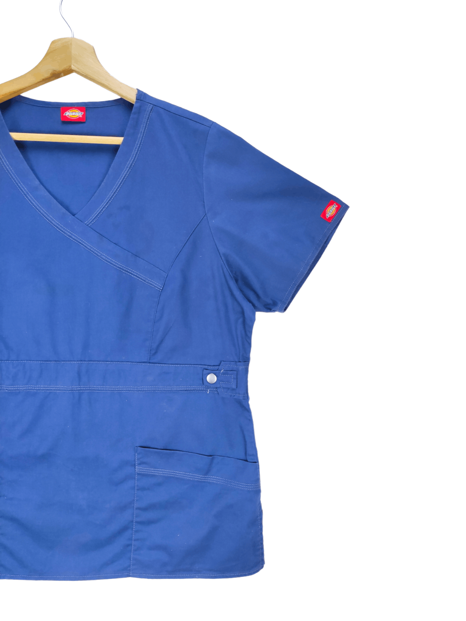 Steals🔥Dickies Blue Scrub Top Two Pocket