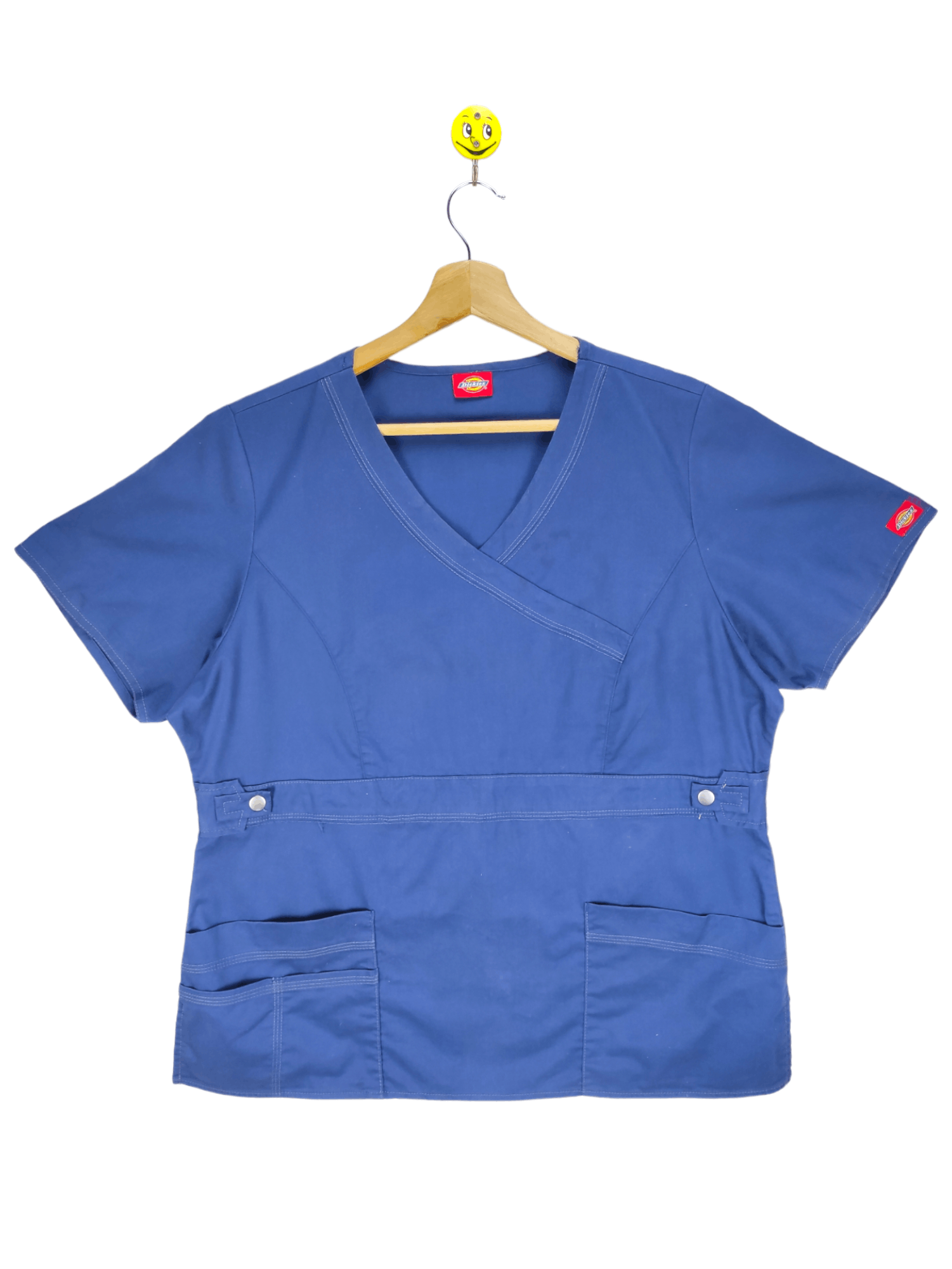 Steals🔥Dickies Blue Scrub Top Two Pocket