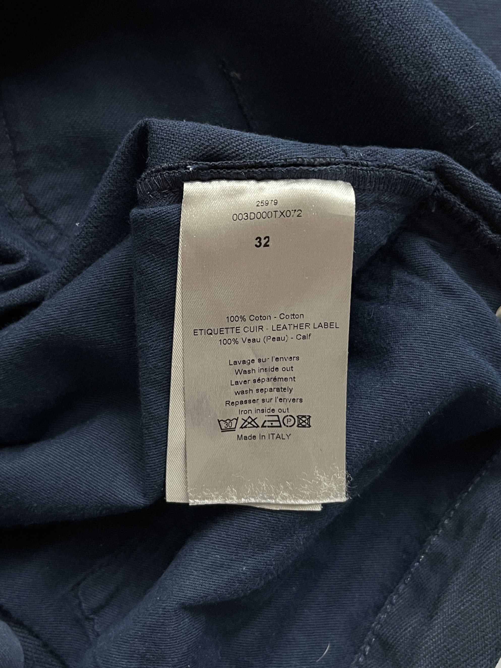Dior ⚡️QUICK SALE⚡️Dior KVA Hedi Slimane Navy Jeans Pants Size US 32 / EU 48 - 7 Thumbnail