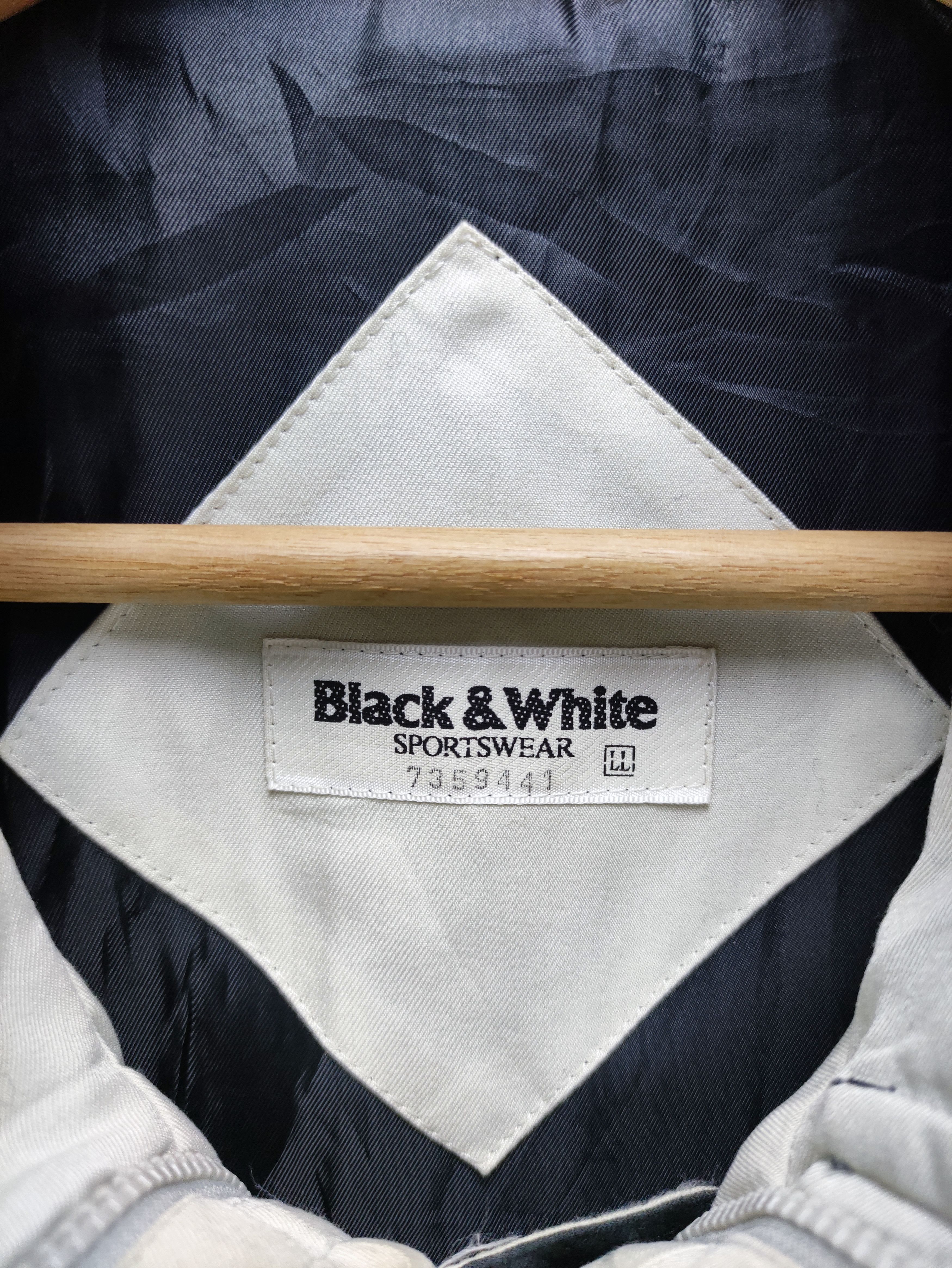 Japanese Brand Steals🔥Vintage Jacket Zip Up by Black & White Size US XL / EU 56 / 4 - 3 Thumbnail