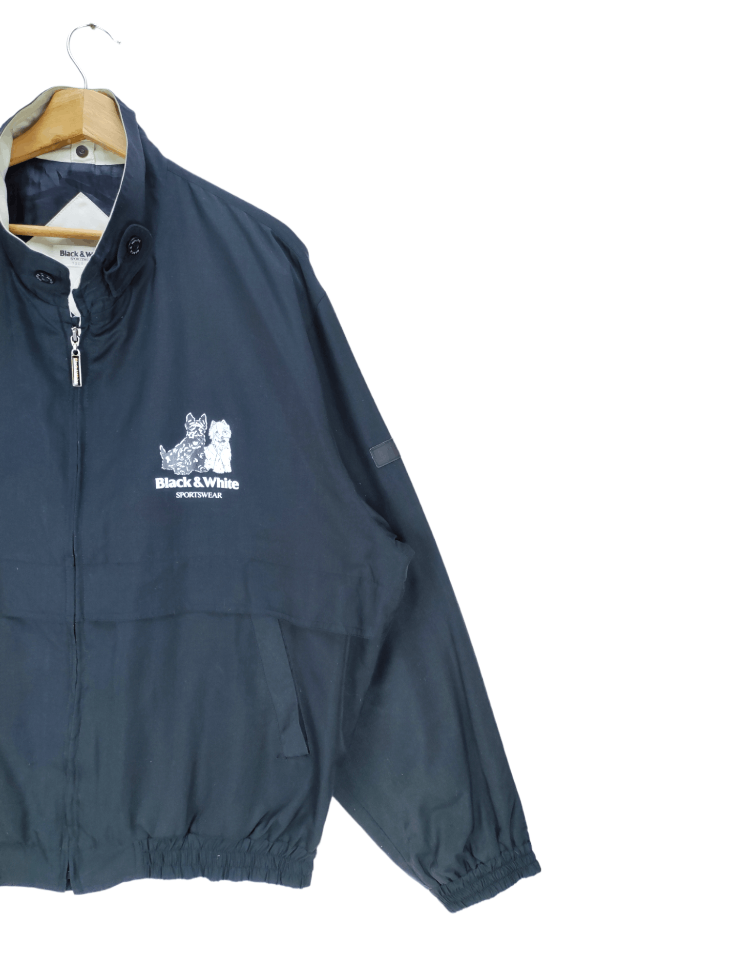 Japanese Brand Steals🔥Vintage Jacket Zip Up by Black & White Size US XL / EU 56 / 4 - 7 Thumbnail