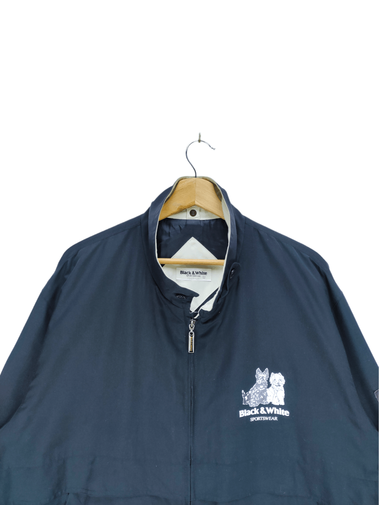 Japanese Brand Steals🔥Vintage Jacket Zip Up by Black & White Size US XL / EU 56 / 4 - 8 Thumbnail