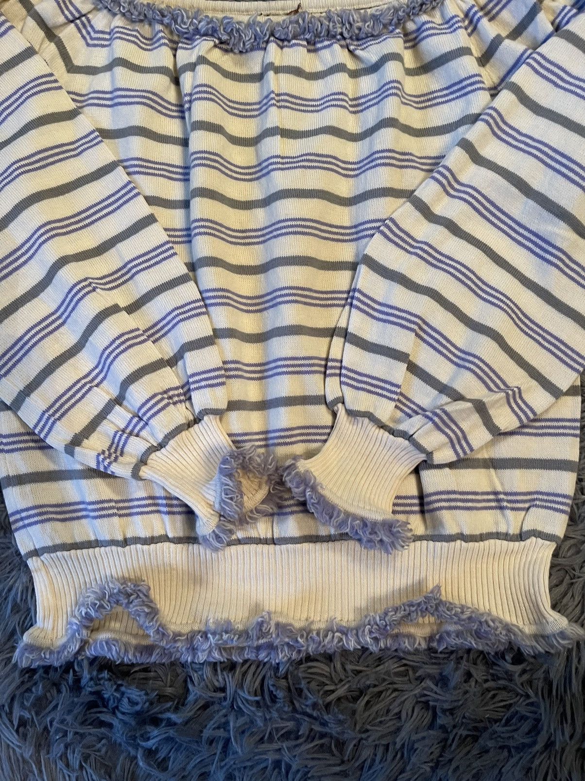 Vintage × Yves Saint Laurent Yves Saint Laurent YSL tricots 80s vintage striped sweater Size S / US 4 / IT 40 - 2 Thumbnail