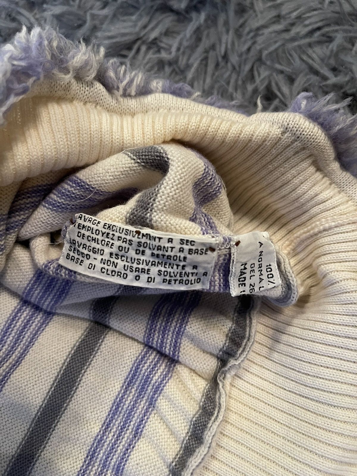 Vintage × Yves Saint Laurent Yves Saint Laurent YSL tricots 80s vintage striped sweater Size S / US 4 / IT 40 - 4 Thumbnail