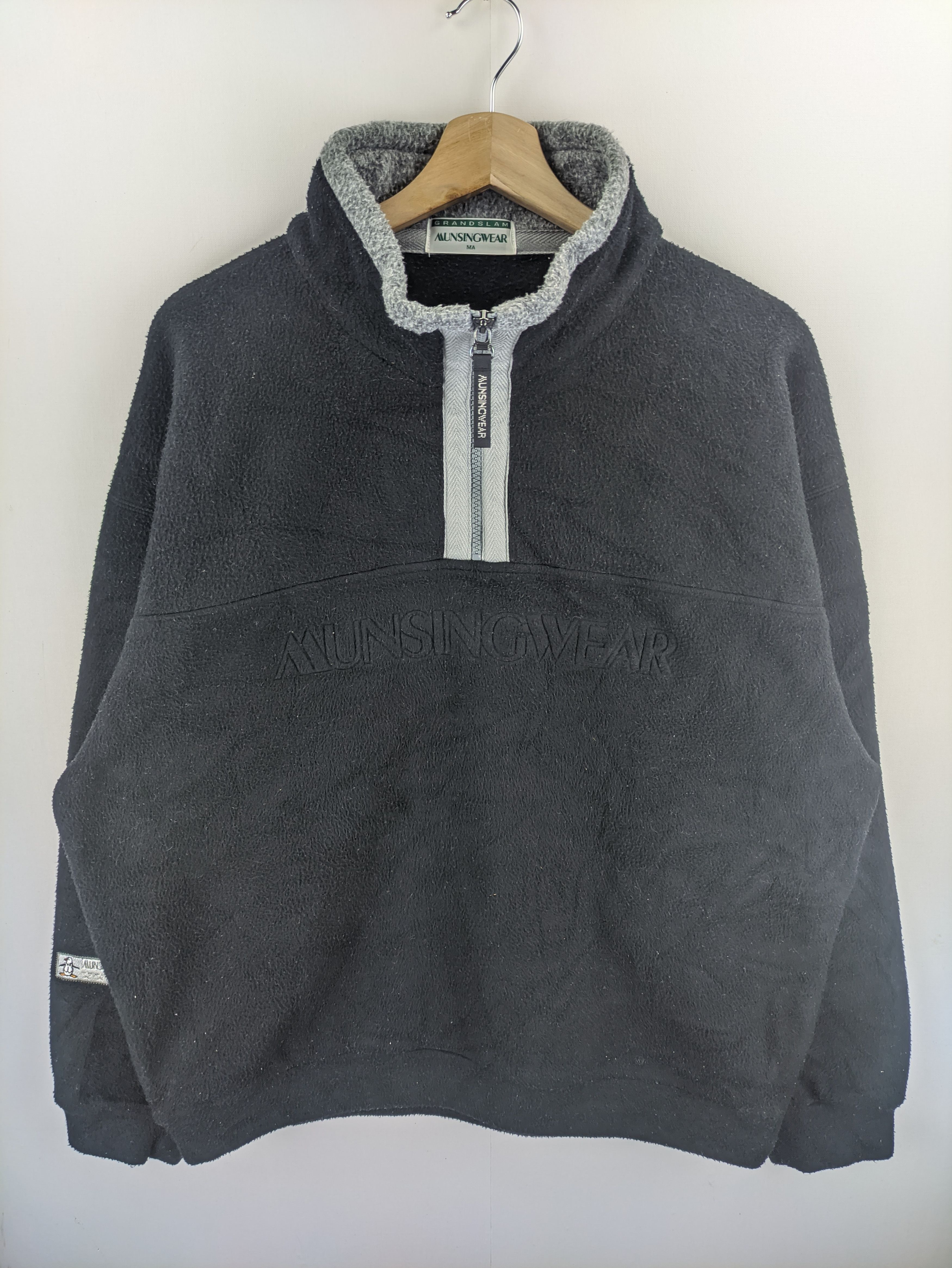 Grand Slam Steals🔥Fleece Sweater Quarter Zip by Grandslam Munsingwear Size US L / EU 52-54 / 3 - 1 Thumbnail