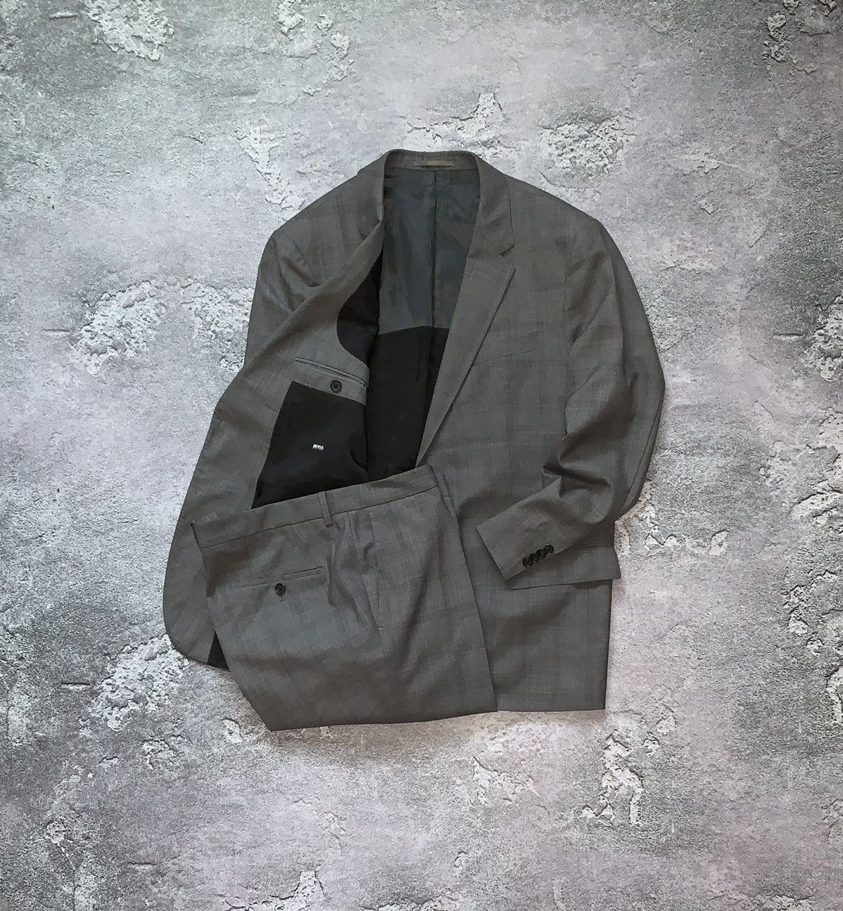 Designer × Hugo Boss Hugo boss 42E casual suit blazer jacket + pants trousers Size 42R - 1 Thumbnail
