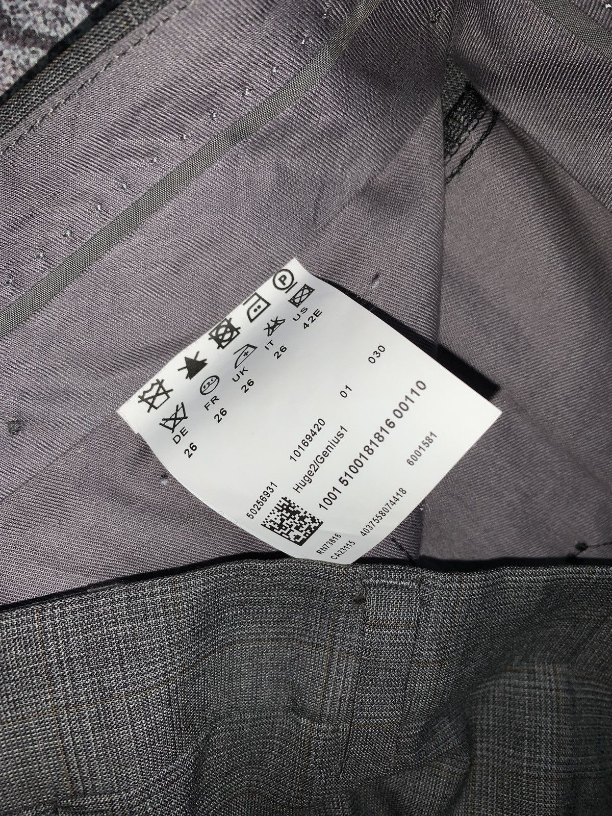 Designer × Hugo Boss Hugo boss 42E casual suit blazer jacket + pants trousers Size 42R - 21 Thumbnail