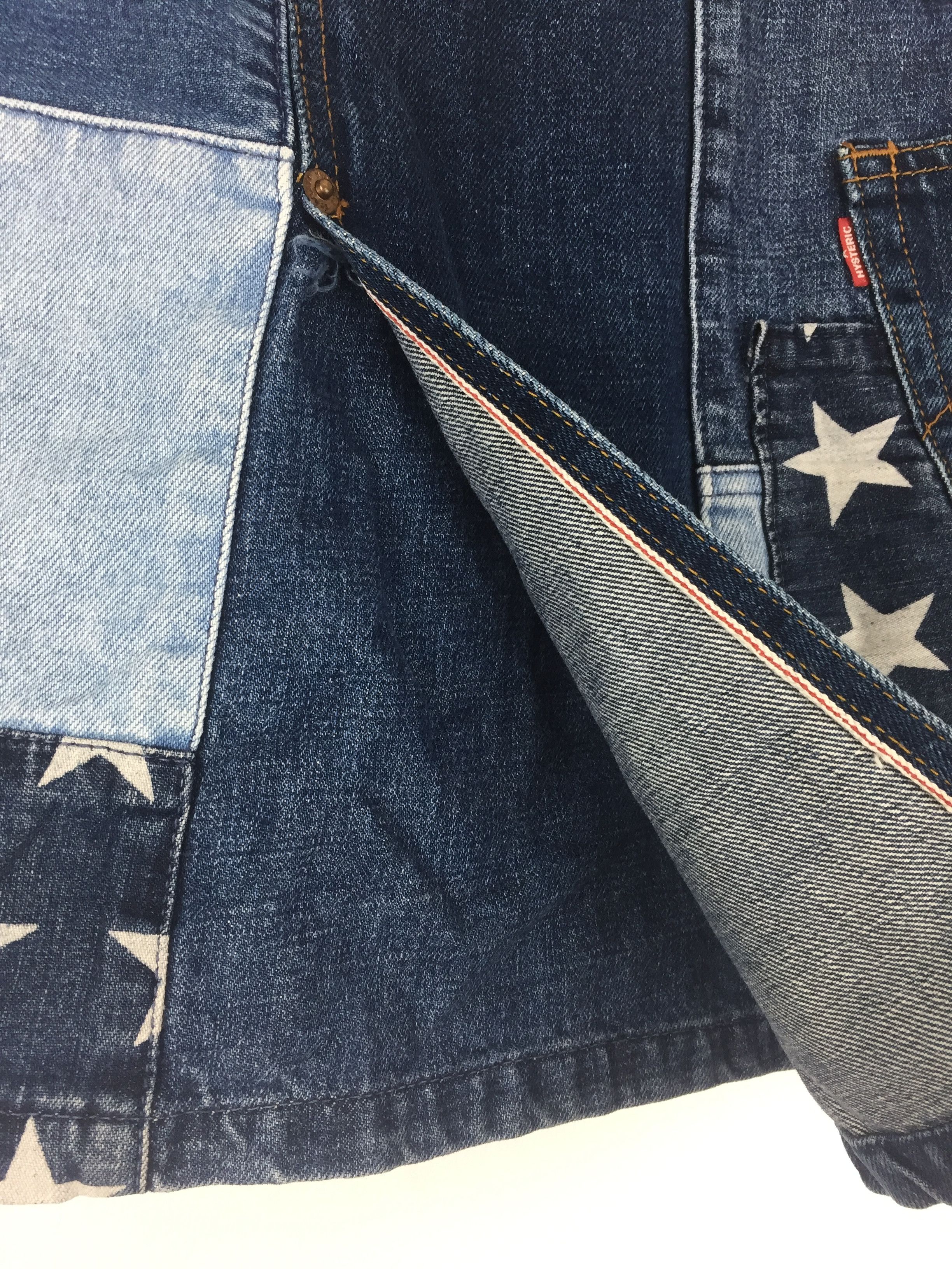 Hysteric Glamour Vintage Hysteric Glamour Selvedge Denim Patchwork Skirt Size 27" / US 4 / IT 40 - 5 Thumbnail