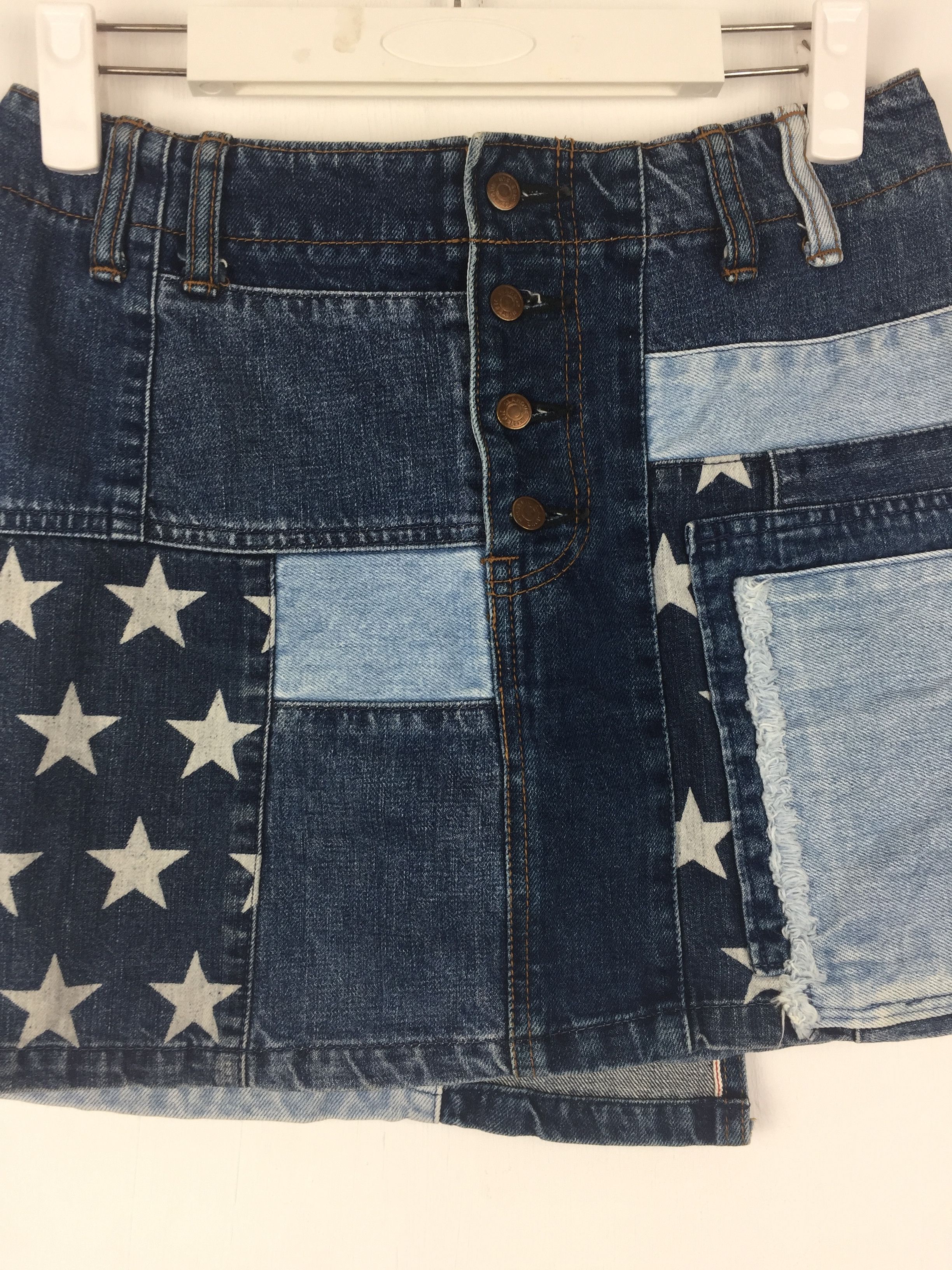 Hysteric Glamour Vintage Hysteric Glamour Selvedge Denim Patchwork Skirt Size 27" / US 4 / IT 40 - 3 Thumbnail