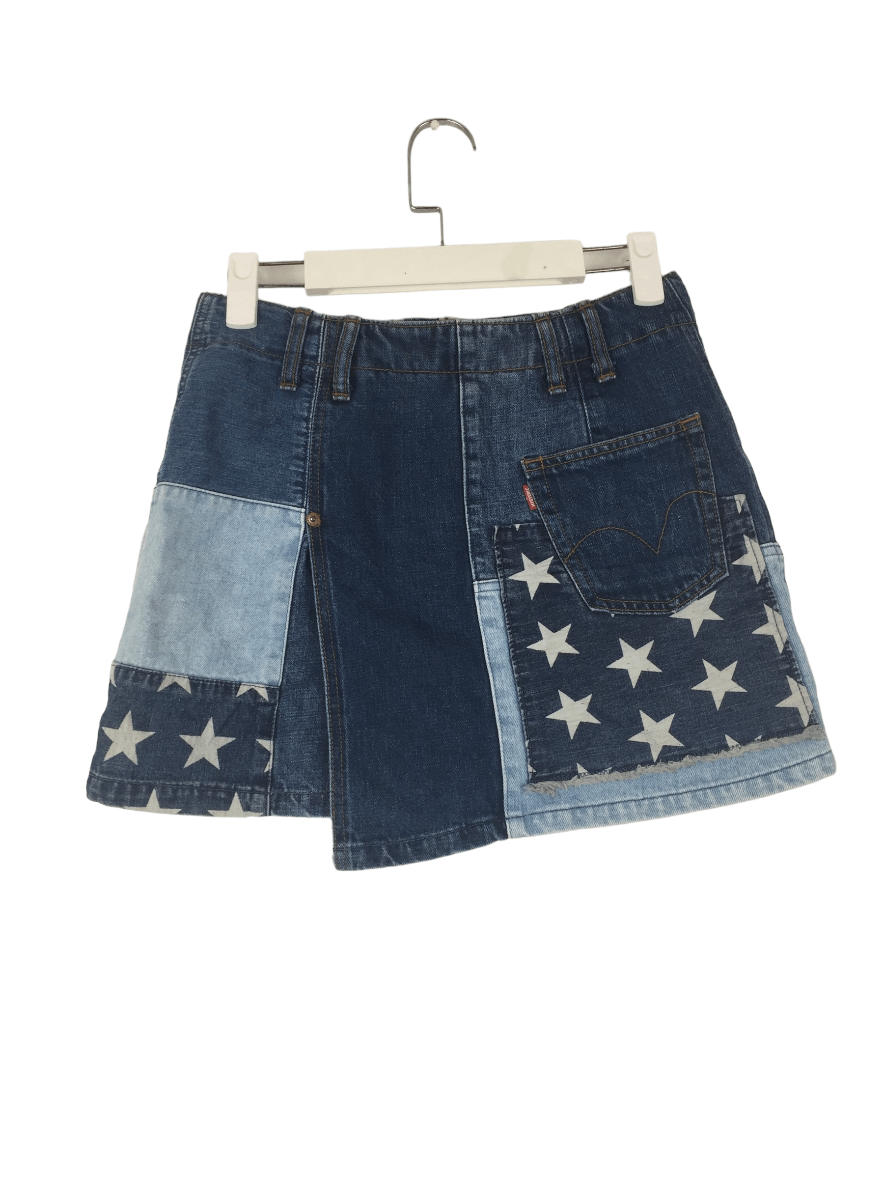 Hysteric Glamour Vintage Hysteric Glamour Selvedge Denim Patchwork Skirt Size 27" / US 4 / IT 40 - 2 Thumbnail