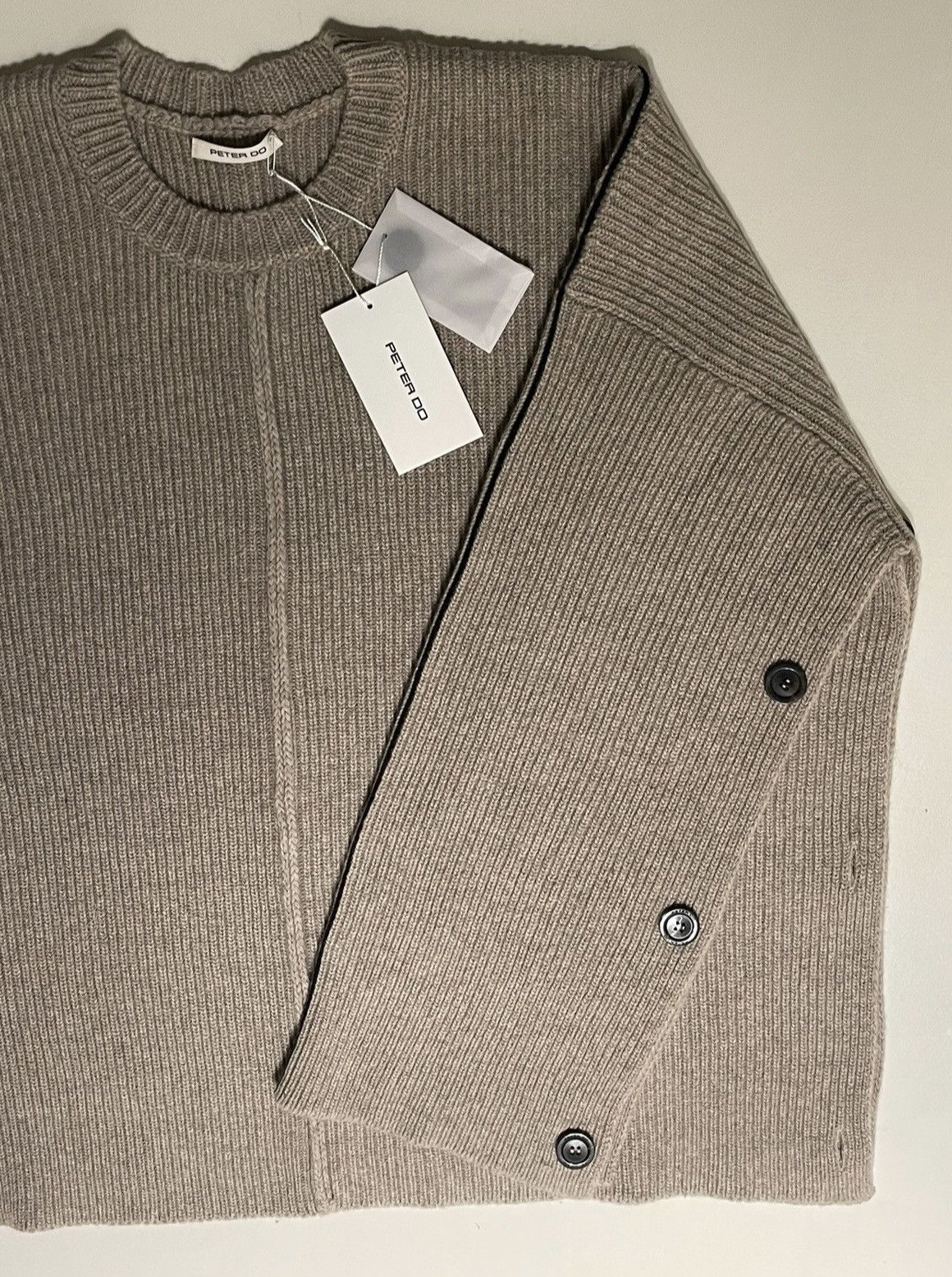 Peter Do PETER DO - CREW NECK CAPE SWEATER - FW22 Size S / US 4 / IT 40 - 4 Thumbnail