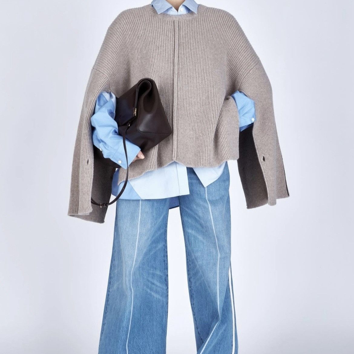 Peter Do PETER DO - CREW NECK CAPE SWEATER - FW22 Size S / US 4 / IT 40 - 3 Thumbnail